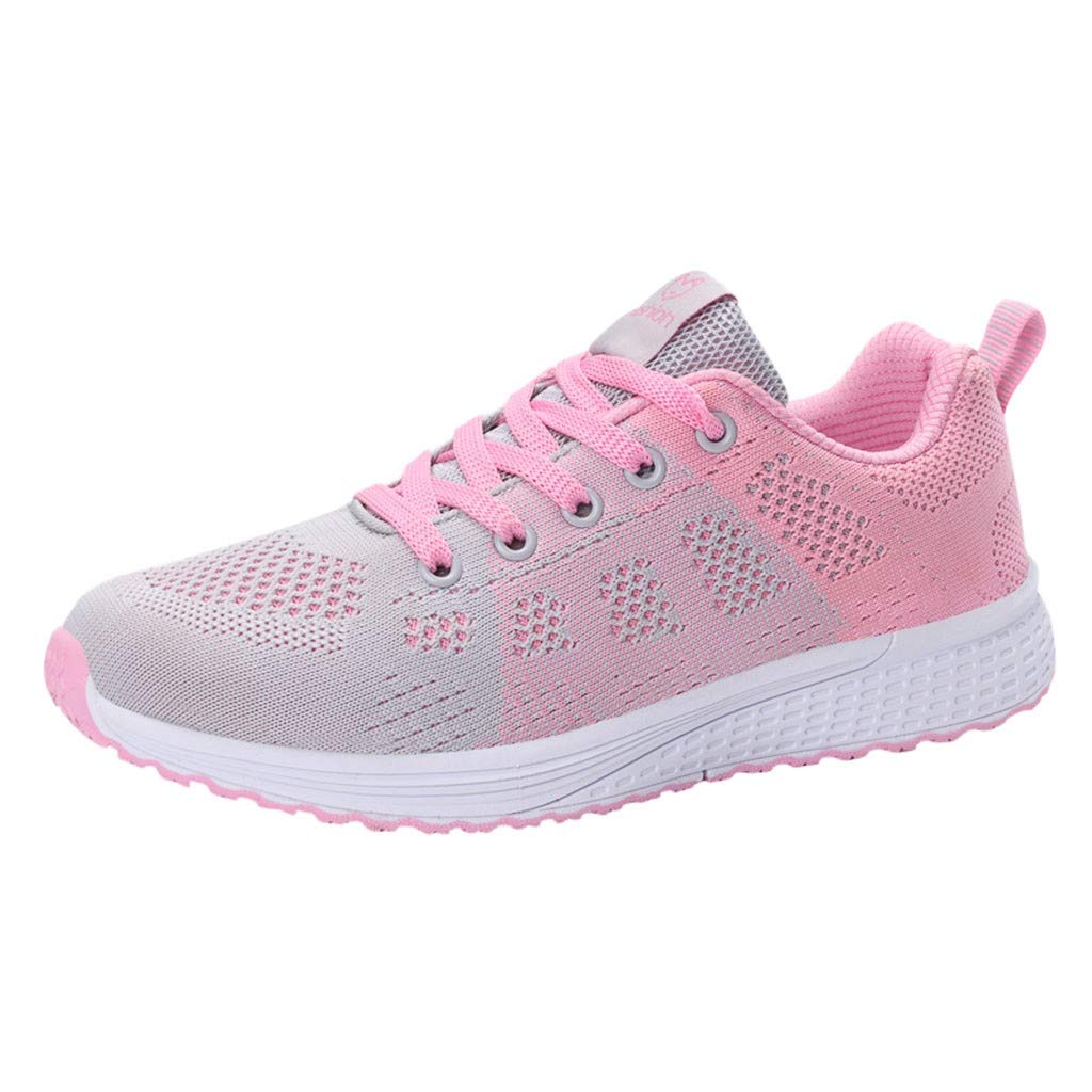 FAJIA Women's Non-Slip Casual Sneakers - Breathable Mesh Running Shoes with Lace-Up Design for Students, Surfing & Everyday Wear - Lightweight Comfortable Walking Shoes for Women