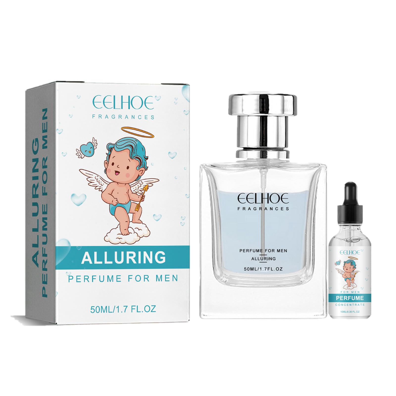 2024 Pheromone Cologne for Men & Women - Long Lasting Fragrance with Attractant Pheromones (50ml + 10ml Travel Size) - Perfect for Dating, Night Out & Special Occasions
