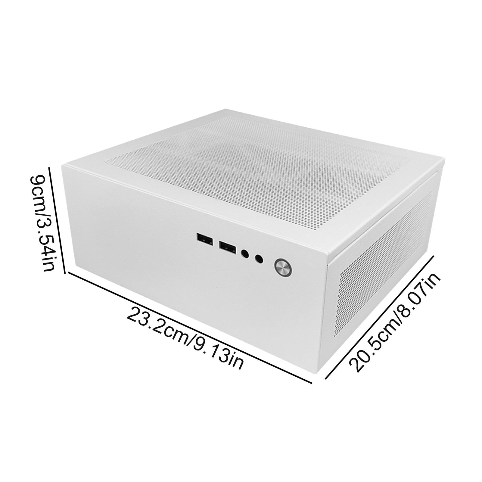 Compact Gaming PC Case - Small Desktop Computer Chassis for Table | Mini ATX Tower Case for Students, Home & Gamers | Perfect for Small Spaces, Gaming Setups & Home Offices
