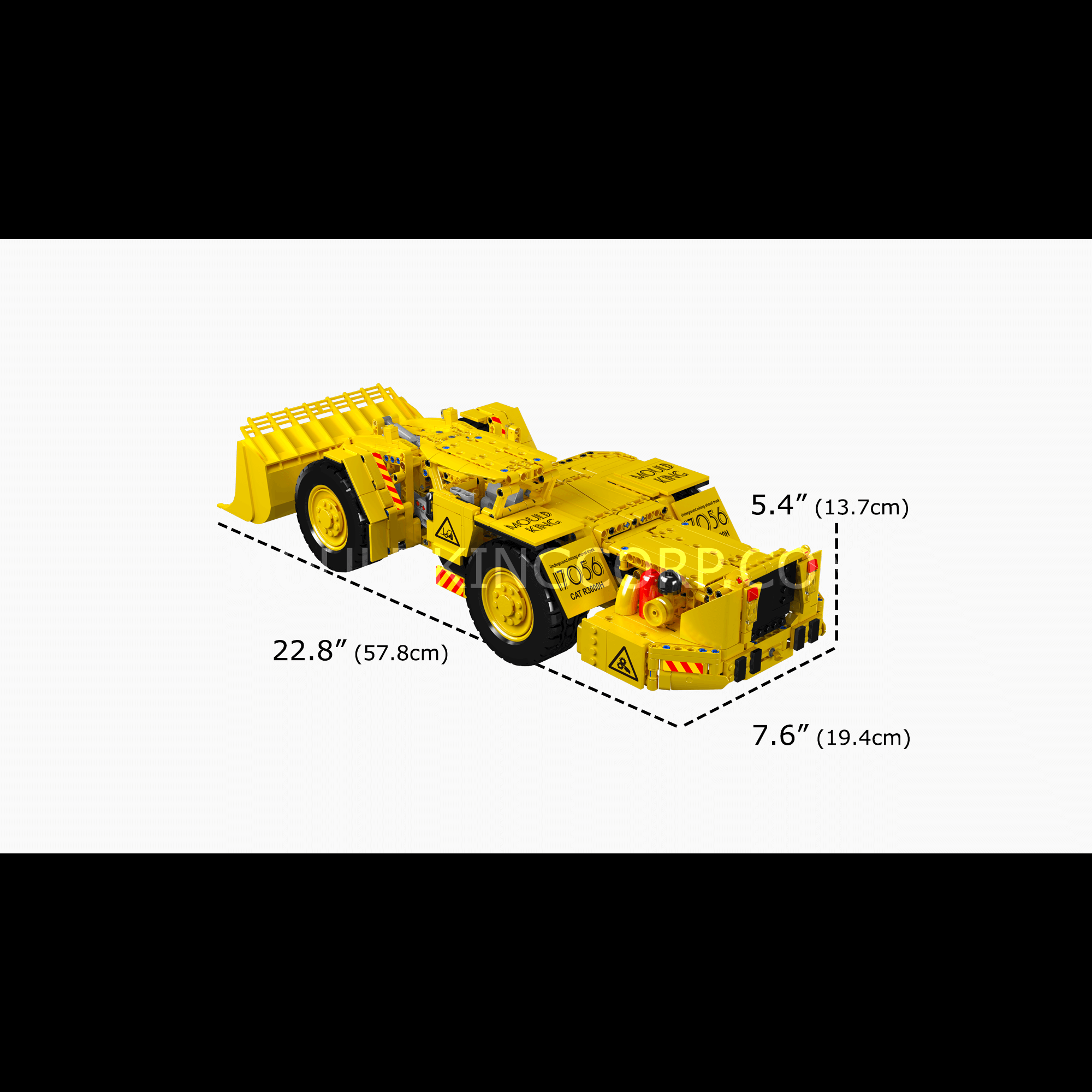 Mould King 17056 R3000H Mine Loader Building Set - 1,396 Piece Construction Toy for Adults & Kids | STEM Educational Building Blocks for Mining Truck Model Enthusiasts | Perfect for Creative Play, Collectors & Home Decoration