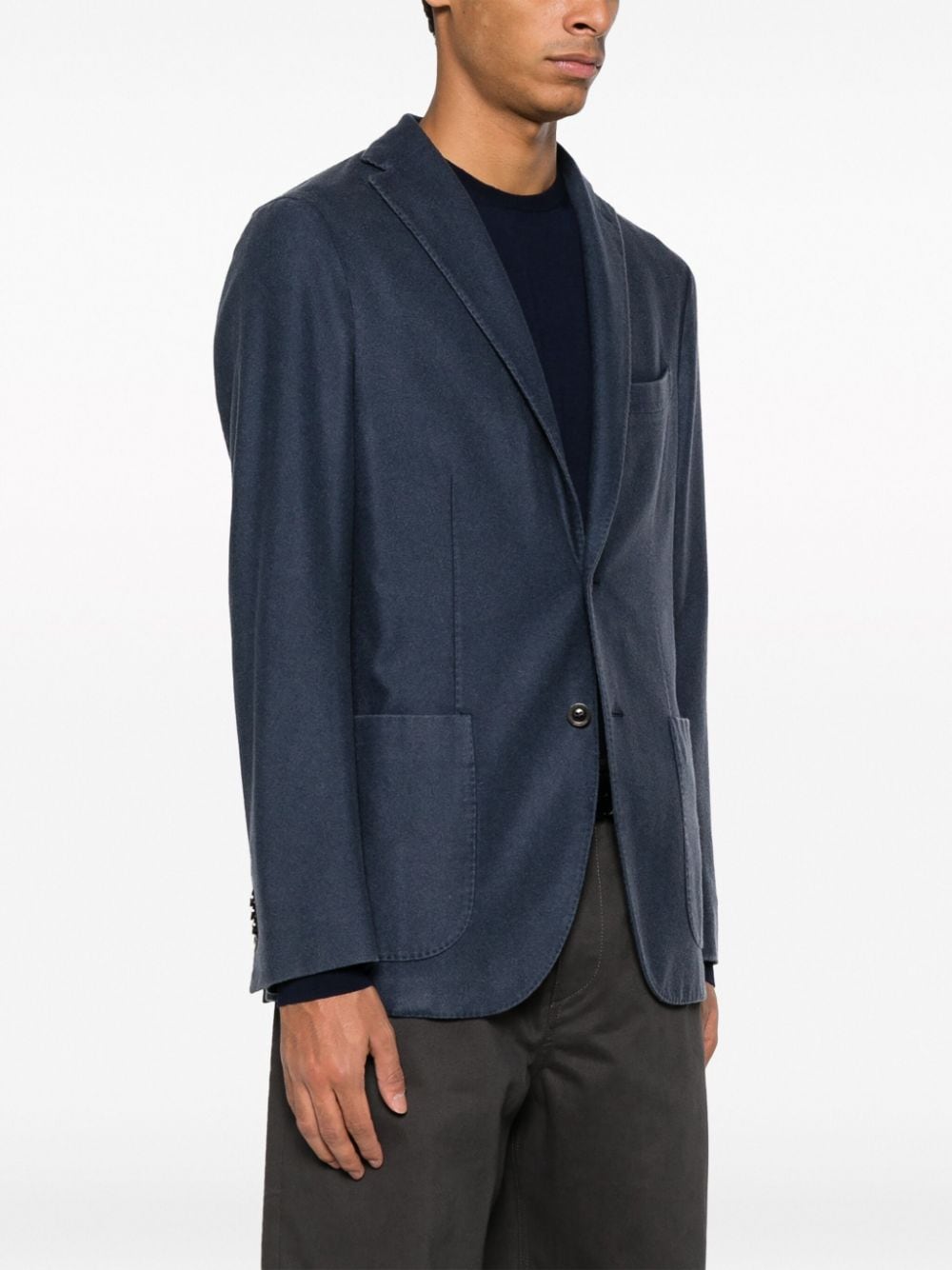 Boglioli Blue Jacket for Men | Premium Italian Wool Blazer | Perfect for Business, Weddings & Formal Events