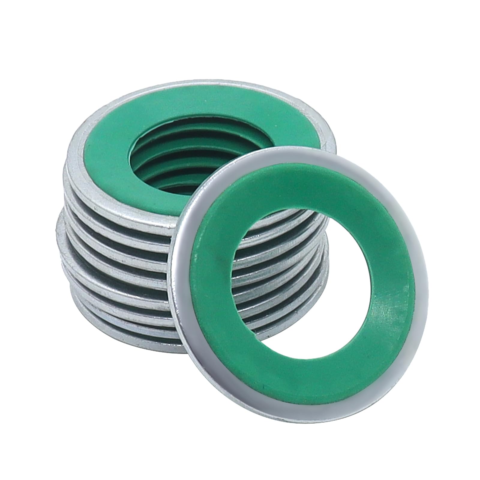 High-Quality Air Conditioning Compressor Port Seal Washer Kit - 45-Piece A/C Gasket Assortment (Green) for Car AC Repair & Maintenance - Perfect for Mechanics, DIY Auto Fixes & HVAC System Servicing
