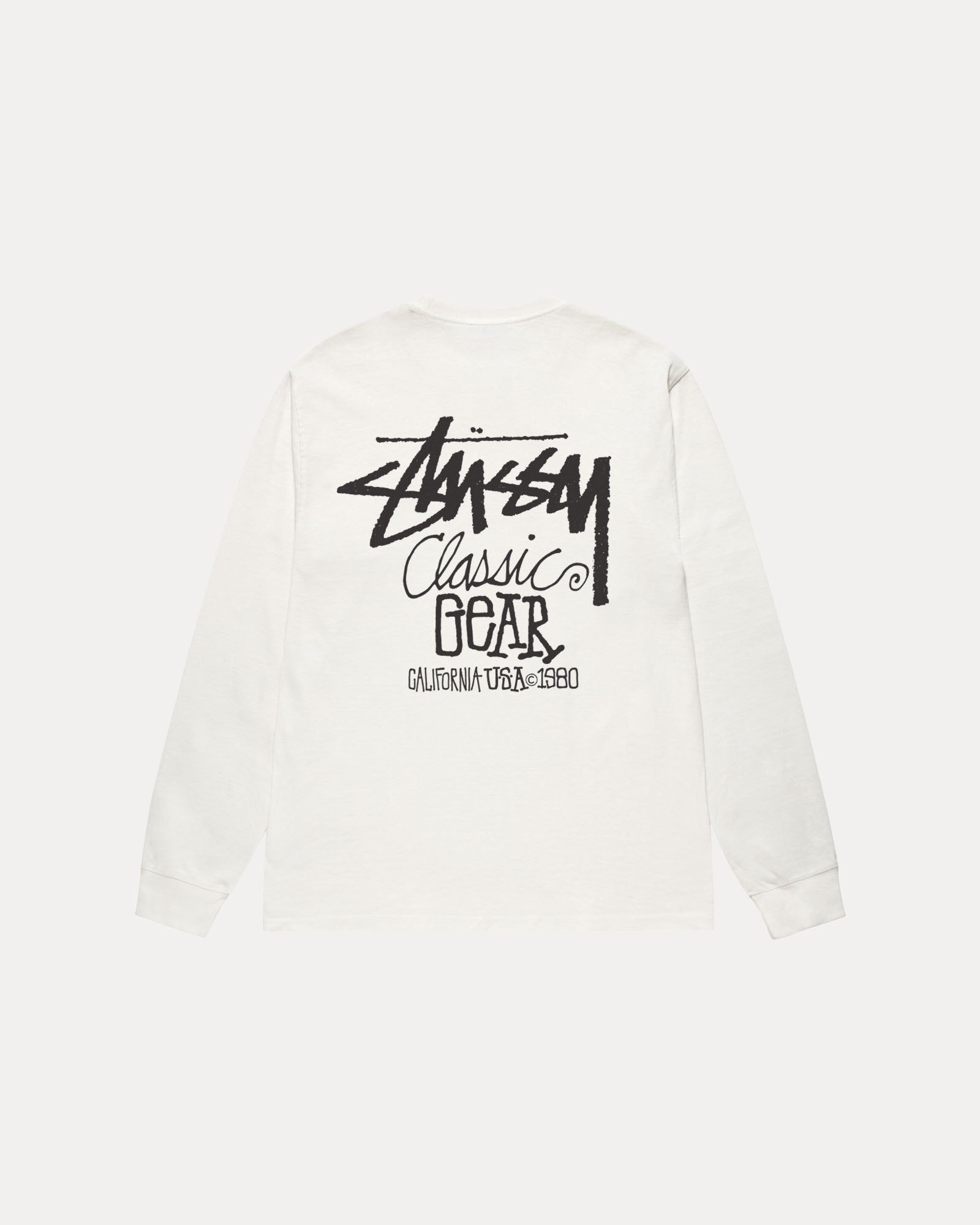Vintage Classic Gear Long Sleeve T-Shirt - Pigment Dyed Cotton for Men | Casual Wear, Street Style & Layering Outfits