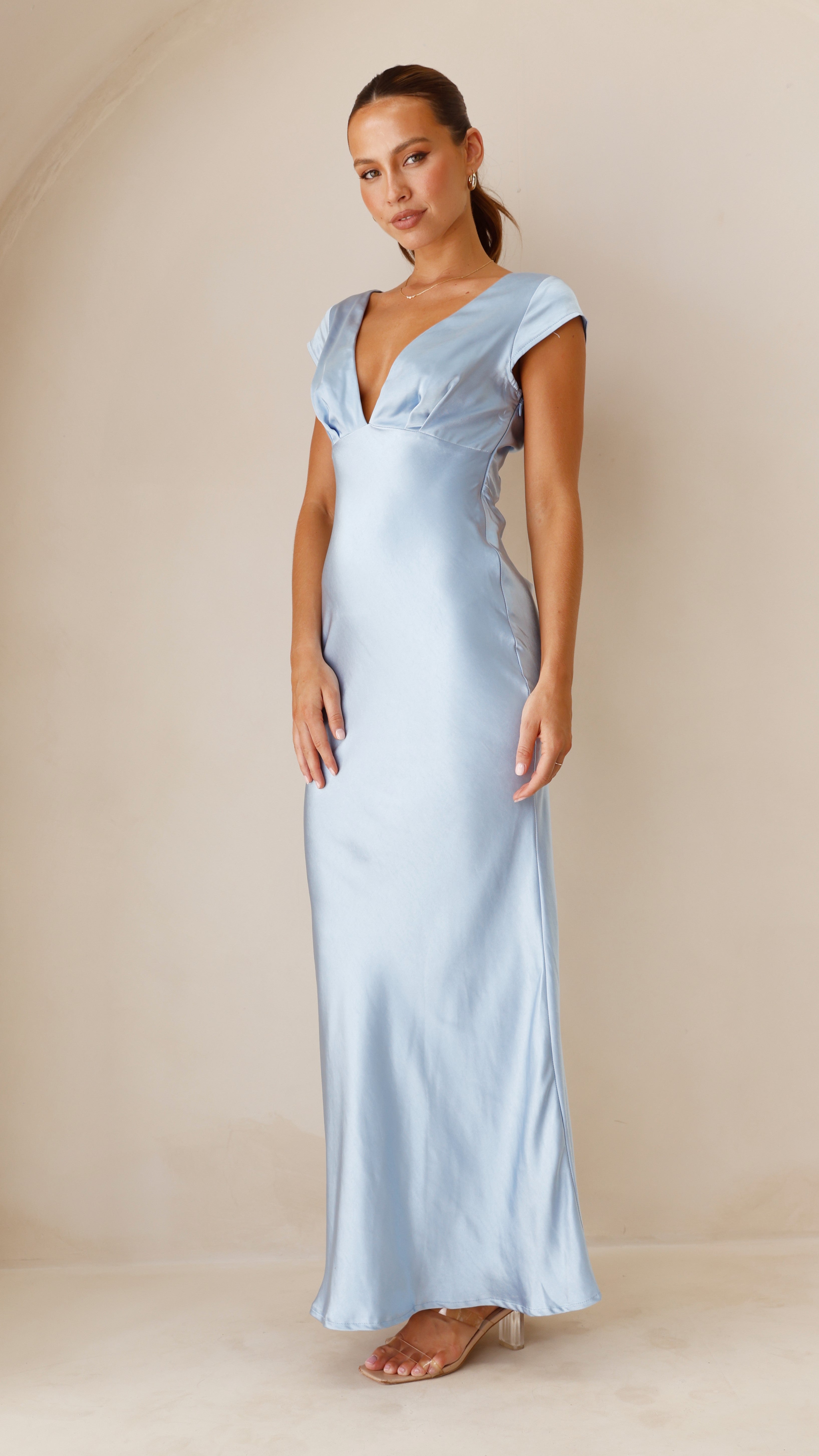 Amelia Maxi Dress for Women - Flowy Long Summer Dress in Blue | Perfect for Beach, Vacation & Casual Wear