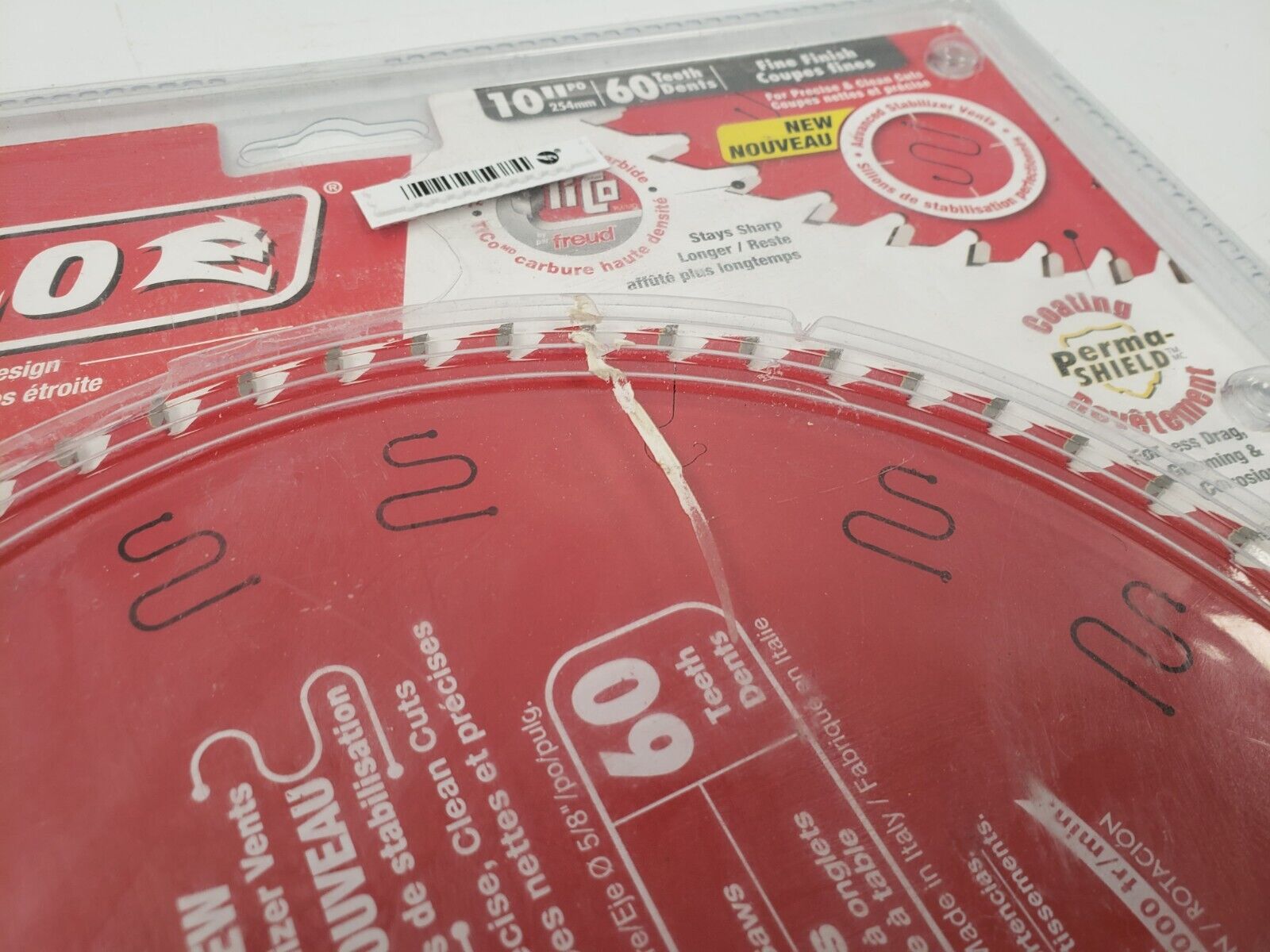 Diablo D4060X 7-1/4 Inch 60-Tooth Ultra Fine Finish Circular Saw Blade - Perfect for Woodworking, Plywood, and Fine Cutting Projects