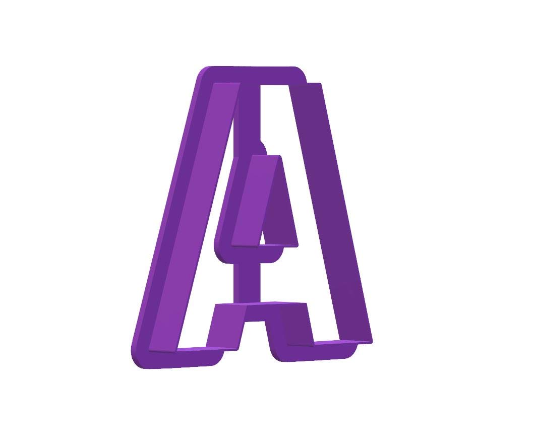 Letter A Cookie Cutter Set - Stainless Steel Alphabet Cookie Cutters for Baking, Polymer Clay & Fondant - Perfect for DIY Cookies, Cake Decorating & Craft Projects