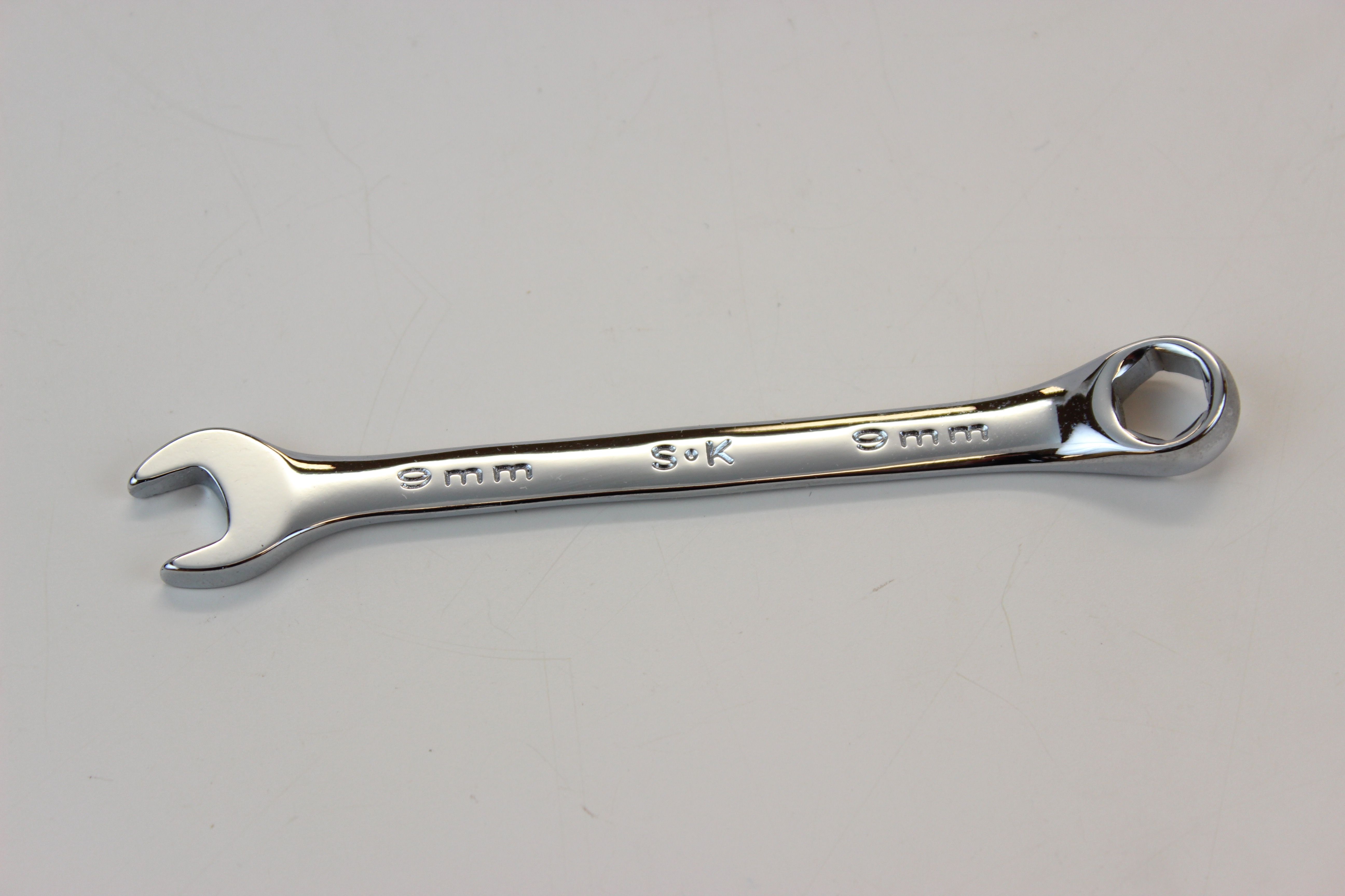 9mm 6-Point Metric Combination Chrome Wrench - Perfect for Automotive, DIY, and Home Repair Projects