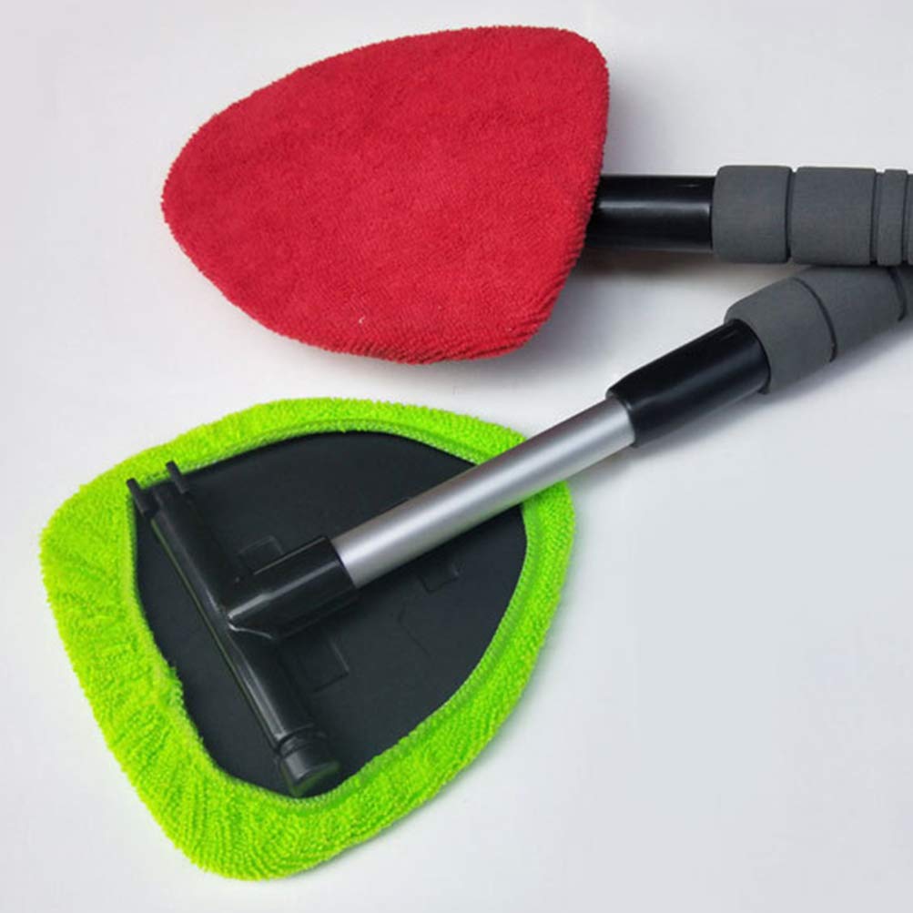 Wakauto Microfiber Car Window Cleaning Kit - 1 Set Includes Scrub Brush, Towel & Windshield Cleaner for Car Wash & Auto Detailing | Perfect for Windows, Mirrors & Interior Parts Cleaning