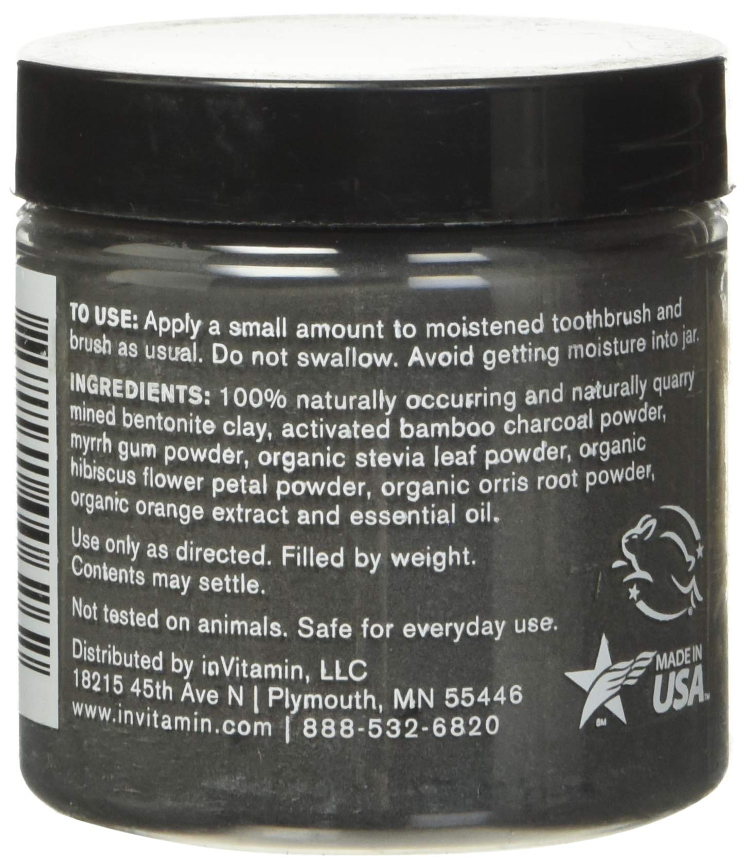 Activated Charcoal Whitening Tooth Powder - Natural Teeth Whitener for Sensitive Teeth & Gum Care, Enamel Safe, Vegan & Cruelty-Free (Exotic Citrus Flavor) | Brighten Smile, Remove Stains, Freshen Breath for Daily Oral Care Routine