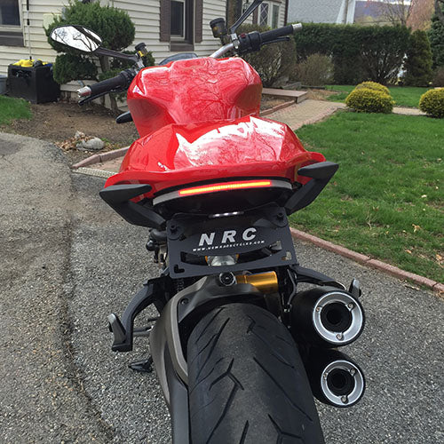 Ducati Monster 1200 Stealth Fender Eliminator Kit for 2014-2016 Models - Lightweight Tail Tidy for Improved Motorcycle Aesthetics & Rear Visibility - Perfect for Street Riding & Custom Bike Builds