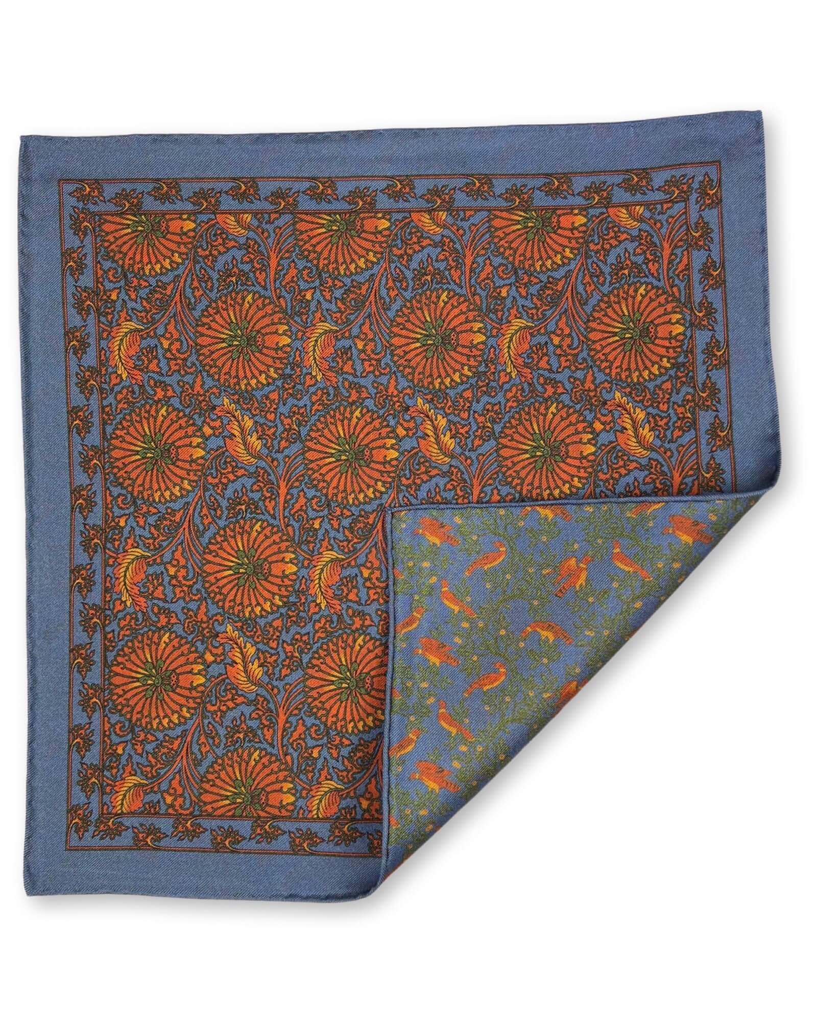 DÉCLIC Priory Reversible Pocket Square - Premium Steel Design for Men's Formal Attire | Perfect for Weddings, Business Meetings & Special Occasions