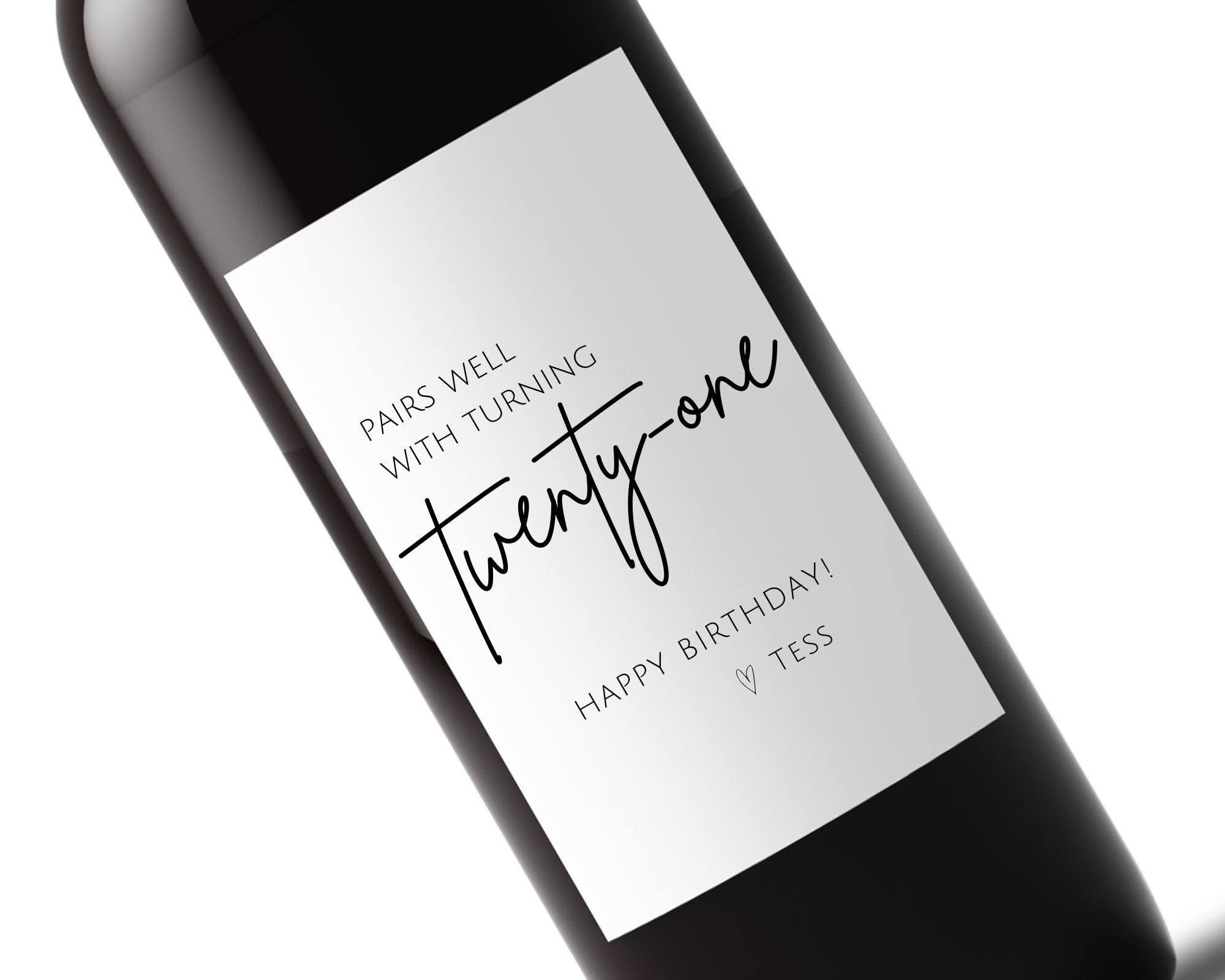 Personalized 40th Birthday Wine Label - Funny & Unique Gift for Women, Mom | Custom Wine Bottle Sticker | Perfect for 40th Birthday Parties, Milestone Celebrations & Gift Box Ideas