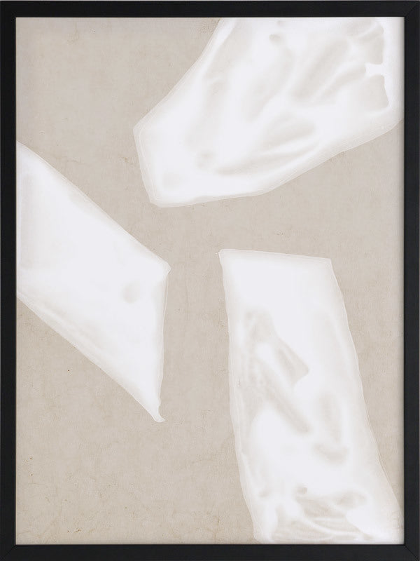 Blanc Spaces III Framed Art Print - Modern Wall Decor for Living Room, Bedroom & Office - Premium Canvas Painting for Home & Office Decor