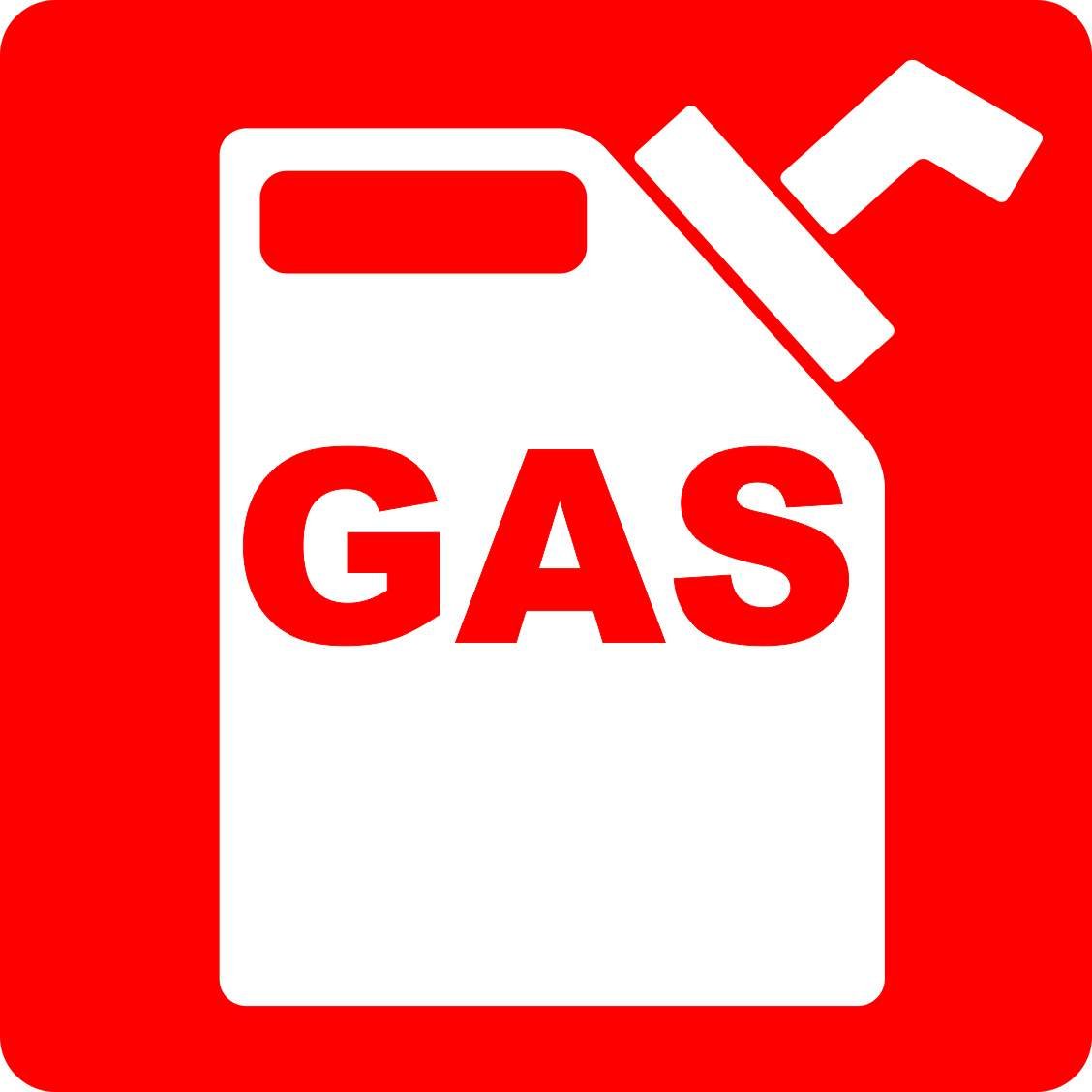 StickerTalk Gas Magnet - 5x5 Inch Refrigerator Magnet for Home, Office & Kitchen Decor - Funny & Durable Magnetic Stickers for Fridge, Lockers & Metal Surfaces