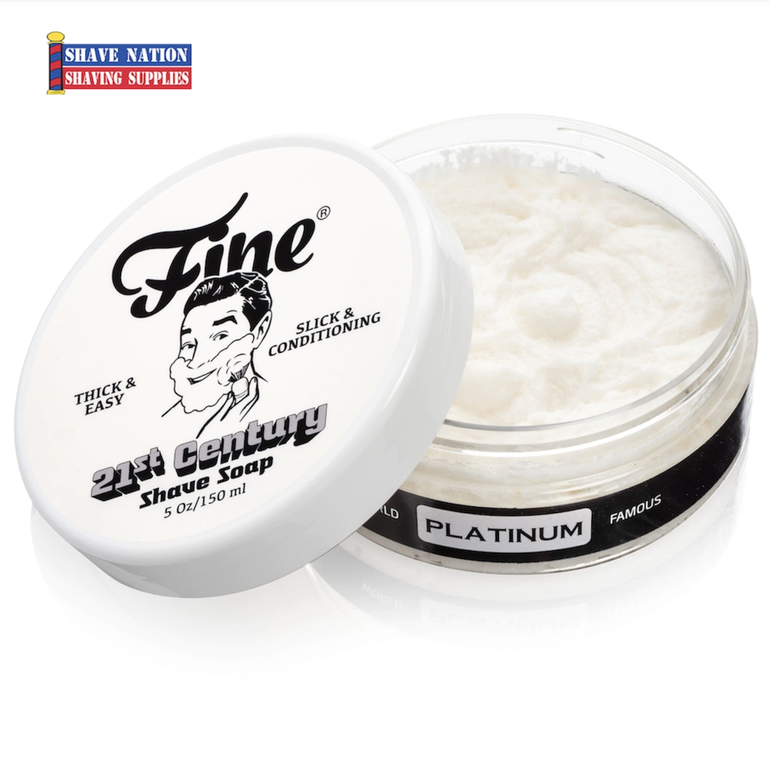 Premium Shaving Soap for Men - Classic Barbershop Formula with Natural Ingredients - Perfect for Wet Shaving, Grooming & Beard Care - Ideal Gift for Father's Day & Birthdays