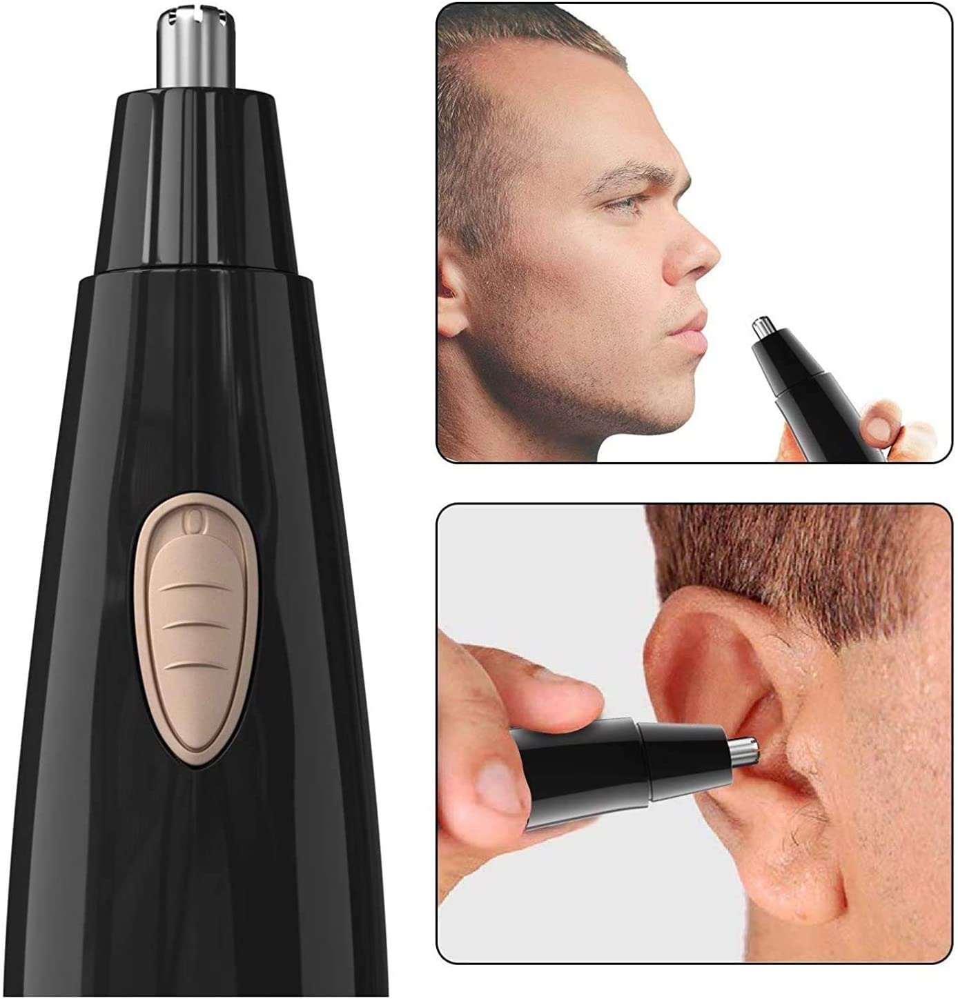 Best Nose Hair Trimmer & Eyebrow Trimmer for Men and Women - Painless Facial Hair Removal with Easy Cleaning | Perfect for Travel, Grooming Kits & Personal Care