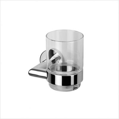 Nemox Collection Chrome Toothbrush Holder - Stylish Bathroom Organizer for Countertop or Wall Mount, Perfect for Modern Homes & Apartments