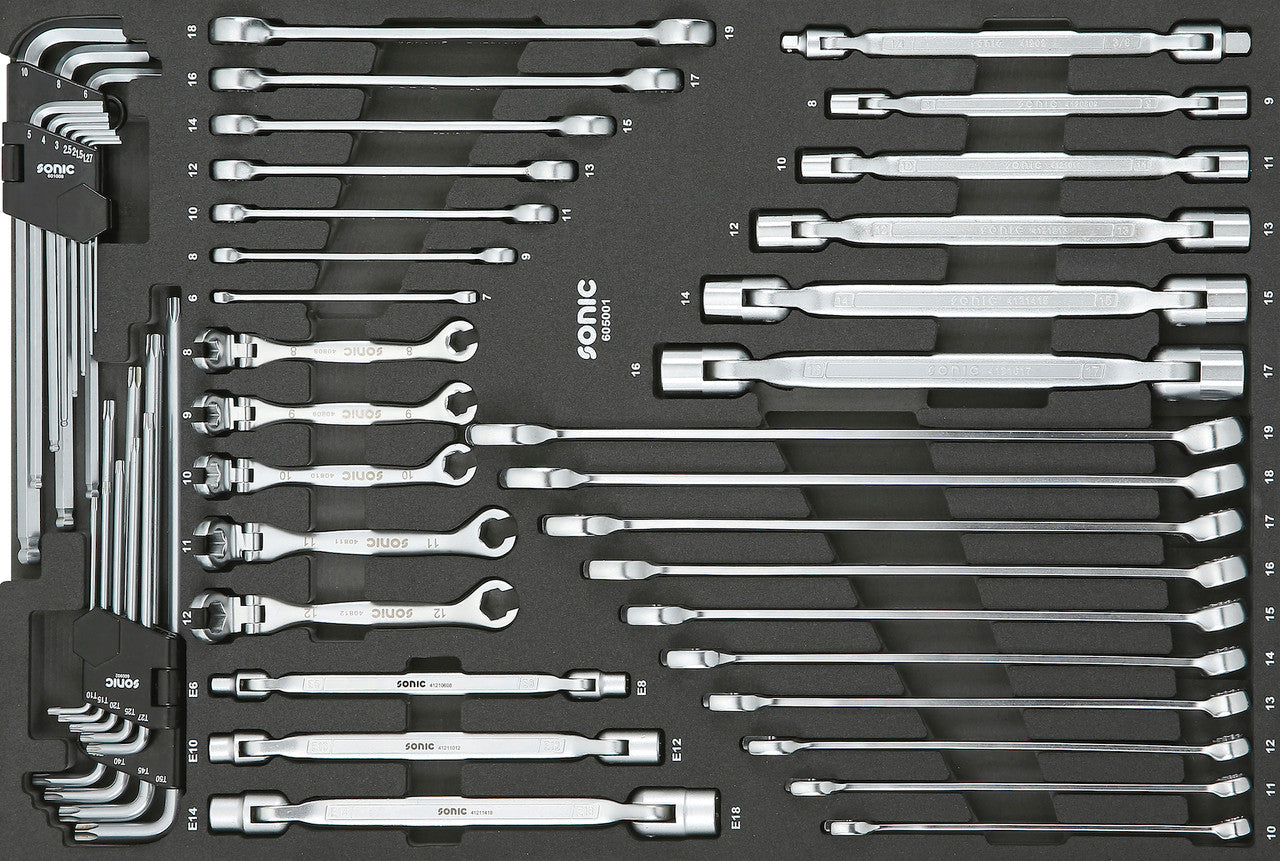 50-Piece Metric Wrench Set - Premium Chrome Vanadium Steel Tools for Automotive & Mechanical Repairs - Perfect for DIY Projects, Home Garage, and Professional Mechanics