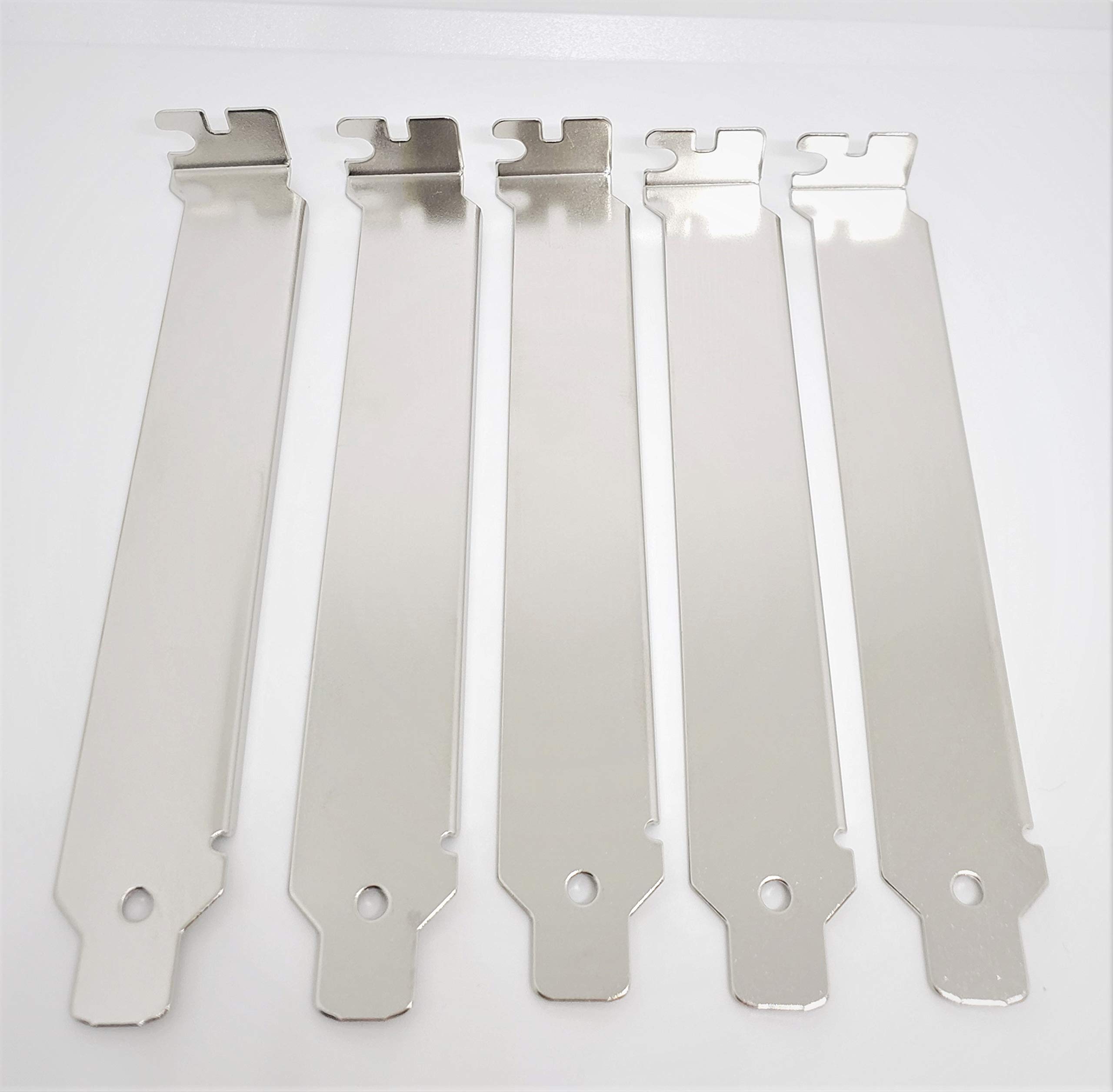 25-Pack Stainless Steel PC Back Slot Covers - Blank PCI Brackets for Computer Cases - Perfect for PC Builds, Server Racks & Electronics Enclosures