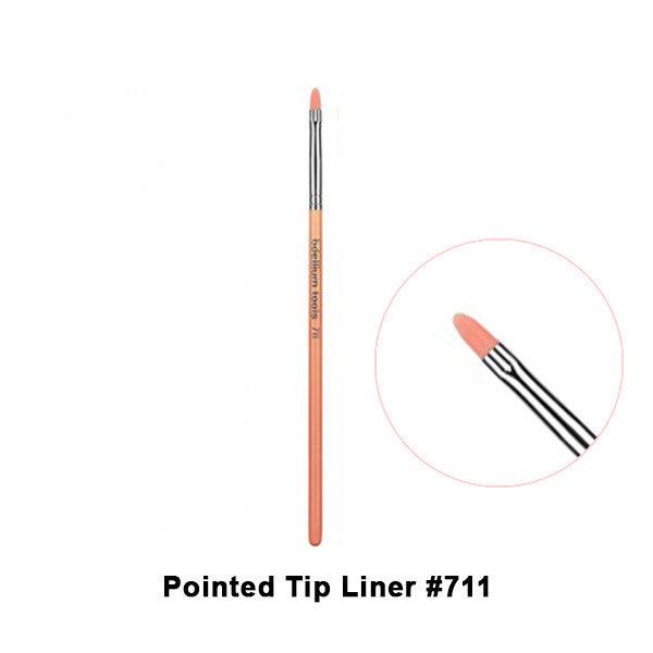 Bdellium Tools Pink Bambu Eye Makeup Brushes - Professional Vegan Makeup Brush Set for Eyeshadow, Blending & Eyeliner - Perfect for Travel & Everyday Makeup