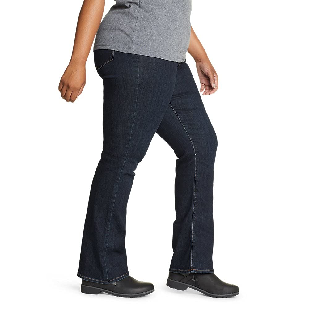 Eddie Bauer Women's Voyager High-Rise Bootcut Jeans - Classic Fit Stretch Denim Pants for Hiking, Travel & Everyday Comfort