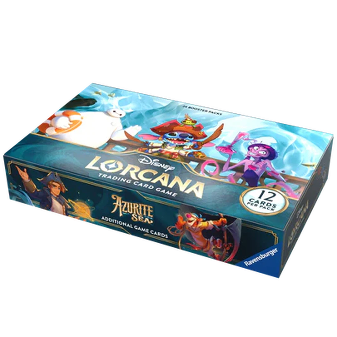 Disney Lorcana: Azurite Sea Booster Box | 36 Packs | Collectible Trading Card Game | Perfect for Game Nights, Tournaments & Disney Fans