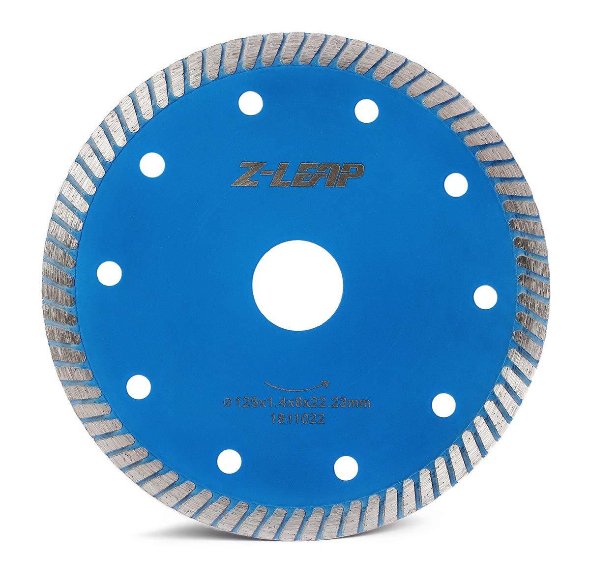 5-Inch Thin Rim Turbo Diamond Saw Blade for Cutting Granite, Marble, Concrete & Porcelain Tiles - Perfect for DIY Home Renovation, Stone Fabrication & Tile Installation Projects
