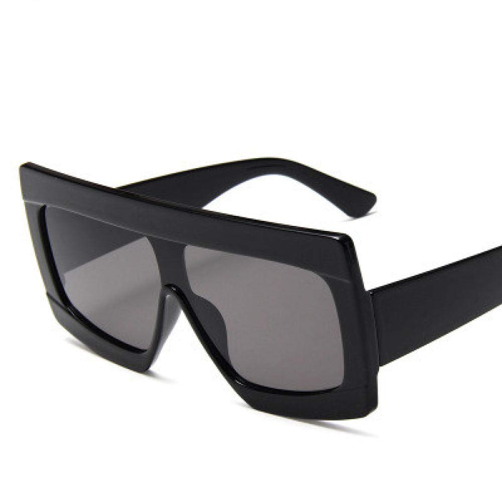 YUFUD Oversize Vintage Square Sunglasses for Women & Men - Black Gradient UV Protection Driving Shades | Perfect for Outdoor Activities, Beach, Travel & Fashion Accessories