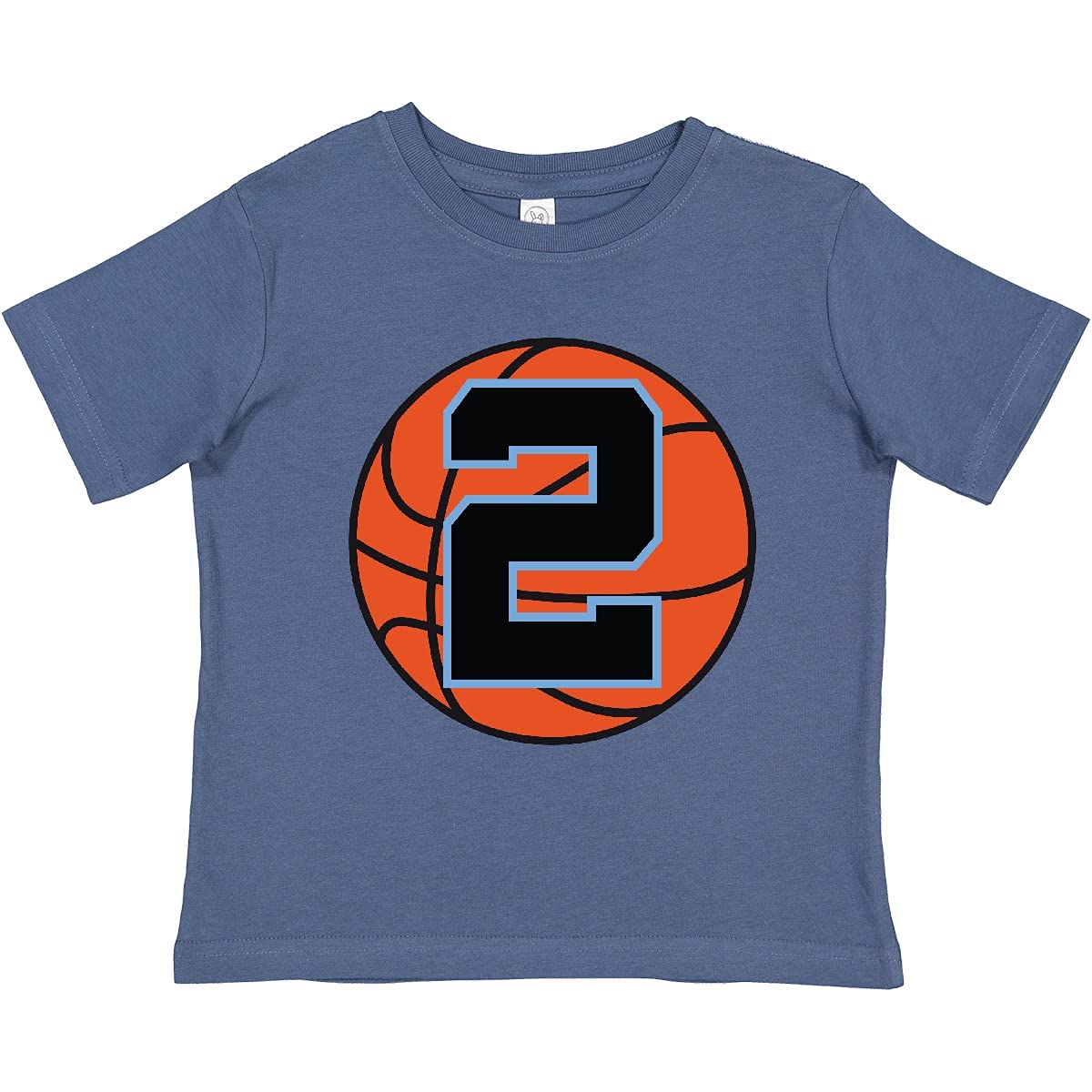 Inktastic Basketball 2nd Birthday T-Shirt for 2 Year Old Toddlers - Perfect for Birthday Parties, Sports Events & Casual Wear