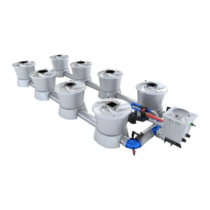 Alien Hydroponics V System DWC - 8 Pot 2 Row Hydroponic Growing Kit for Indoor Plants | Perfect for Home Gardening, Hydroponic Vegetables & Herbs
