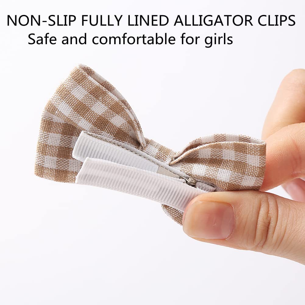 Non-Slip Baby Hair Clips for Girls - Soft Lined Barrettes & Hair Bows for Infants & Toddlers - Perfect for Daily Wear, Parties, and Special Occasions