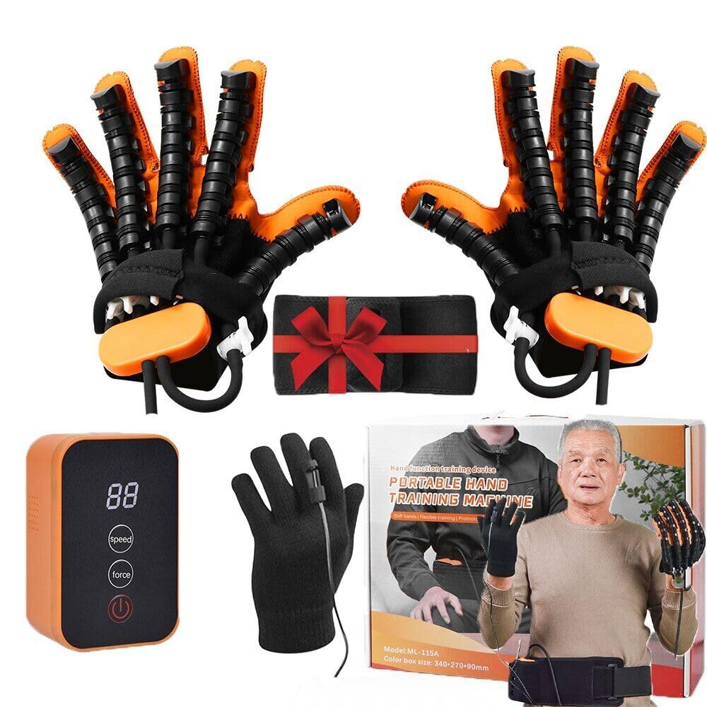 BY-TechSphere Rehab Gloves for Hand Recovery - Bionic Therapy Gloves for Stroke & Hemiplegia Patients (Left + Right Hand) - Improve Grip Strength & Mobility for Daily Activities & Physical Therapy