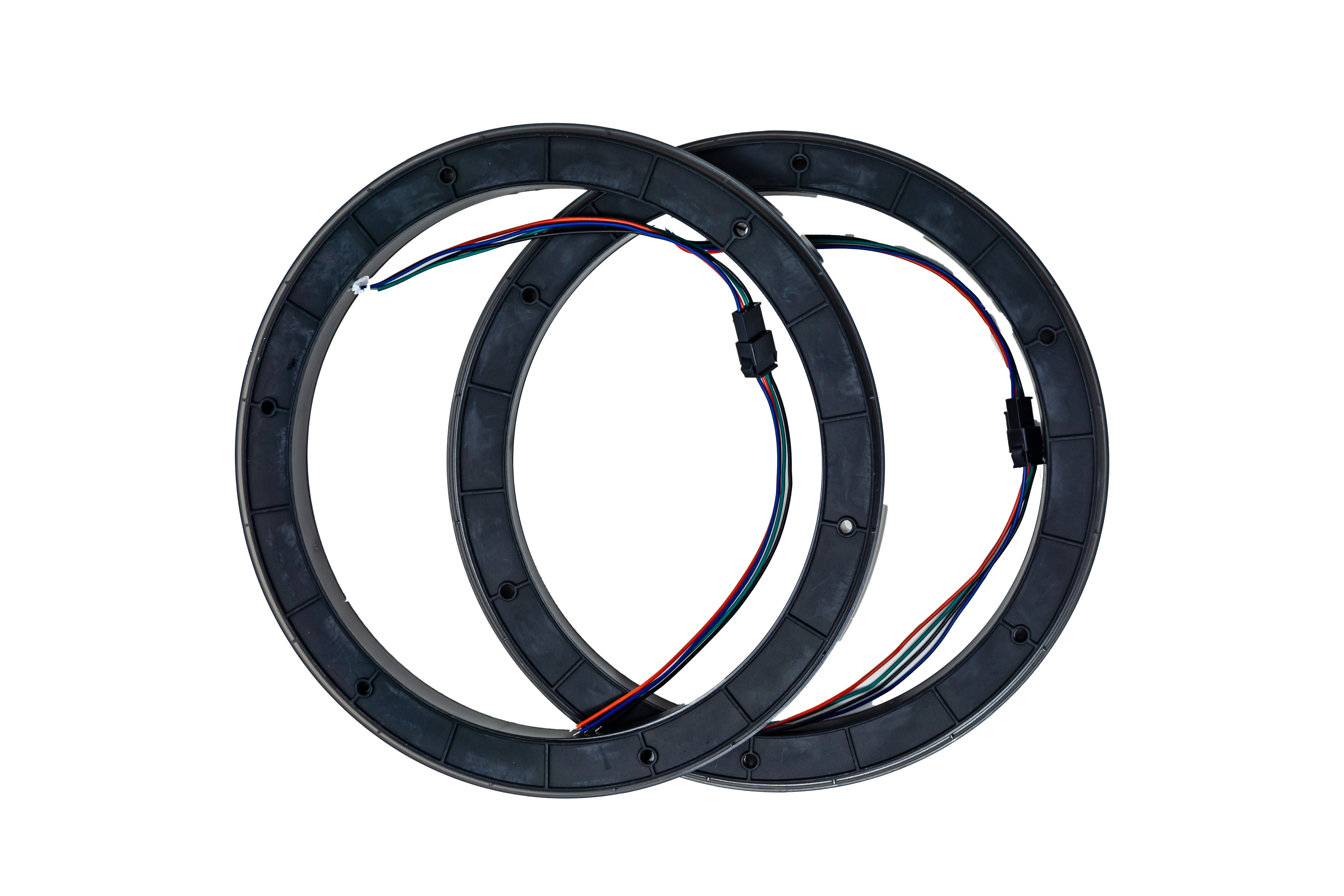 8 RGB LED Speaker Rings (Pair) - Colorful Audio Lighting for UTV, ATV, Motorcycles & Cars | Enhance Your Ride with Vibrant Sound & Light Effects