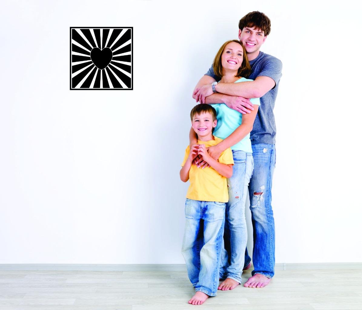 DIY Removable Wall Decals for Bedroom - Shining Home Decor Stickers (22x22 Inches) - Perfect for Nursery, Kids Room & Living Room Wall Art