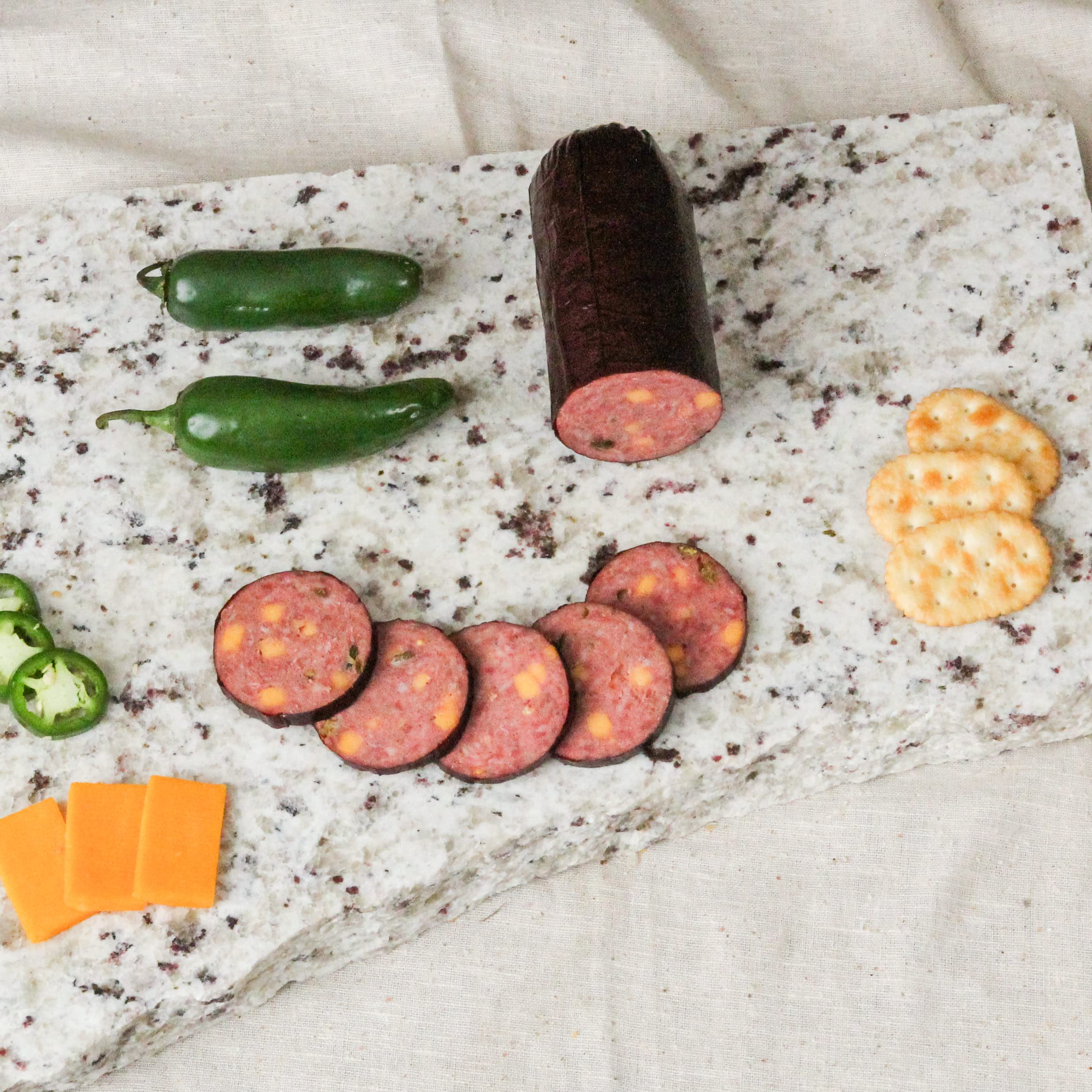 Premium Nebraska Star Beef All-Natural Summer Sausage Variety Pack - Original, Cheddar Cheese & Jalapeño Cheddar (3 Pack) | High-Quality Beef Snacks for Camping, Hiking, Picnics and Party Platters