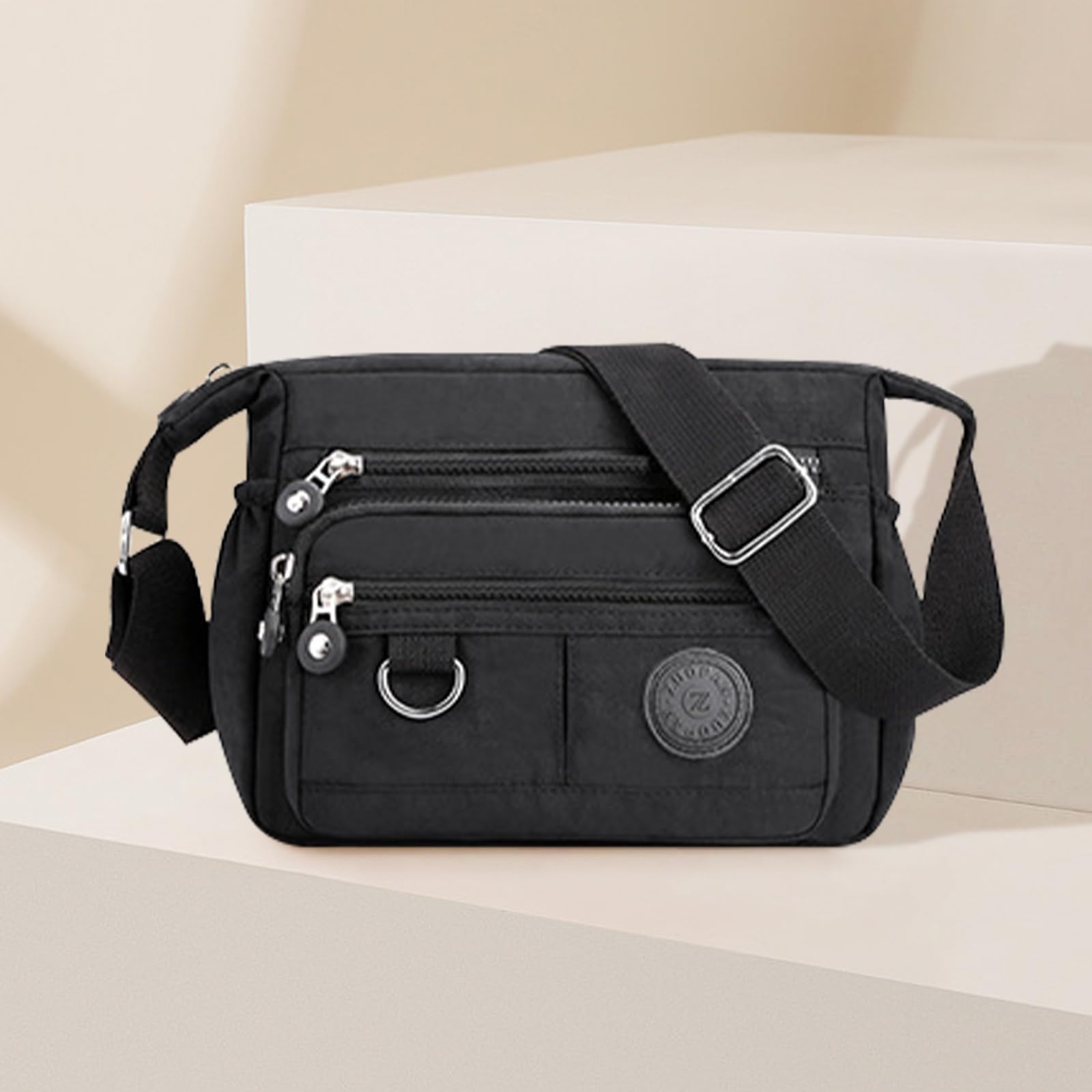 YYW Women's Waterproof Nylon Crossbody Bag with Multiple Pockets - Lightweight Travel Messenger Shoulder Handbag for Daily Commute, Shopping & Outdoor Adventures