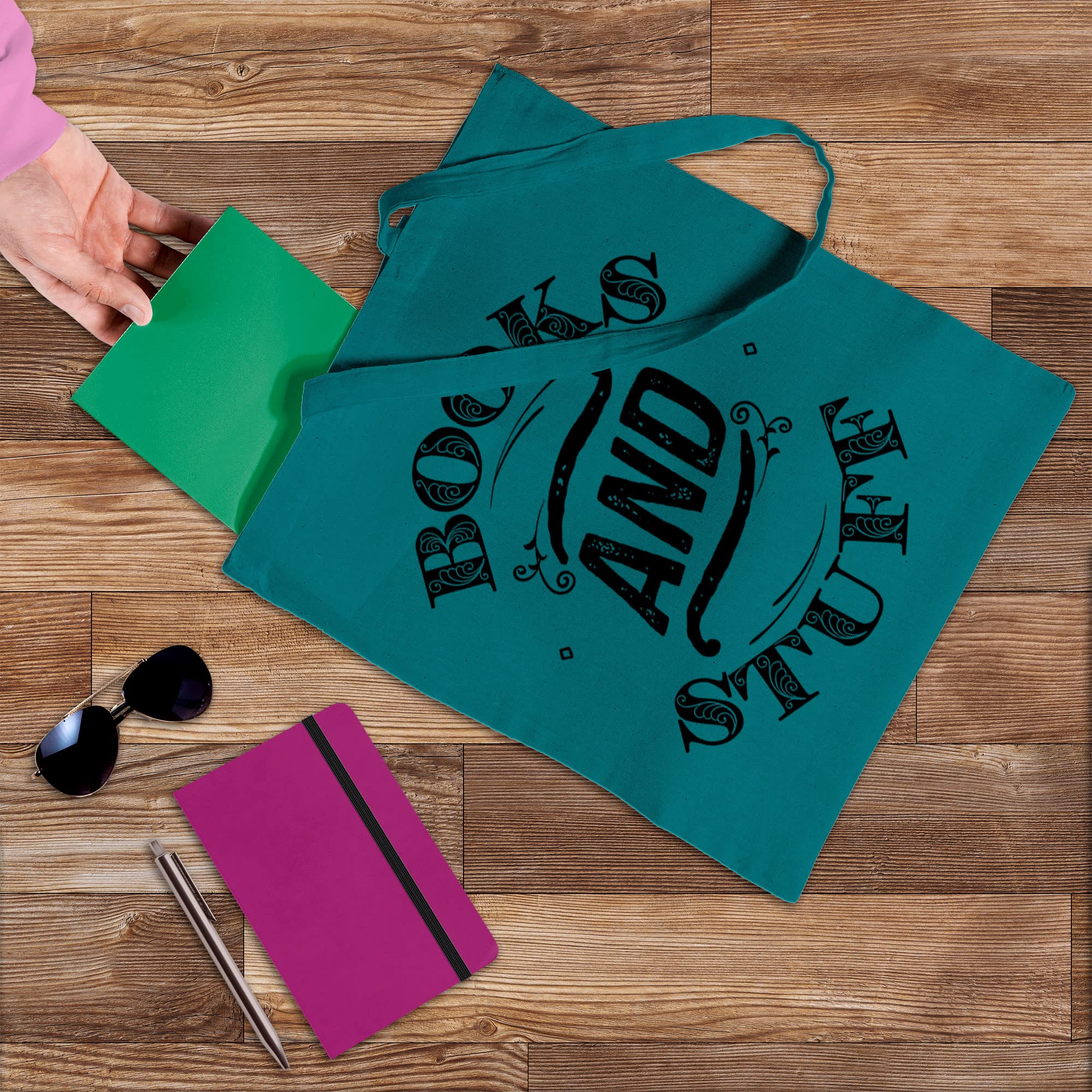 Stylish Printed Cotton Tote Bags for Women - Eco-Friendly Shopper Bag for Books, Groceries & Daily Essentials | Perfect Gift for Book Lovers & Fashionable Commuters