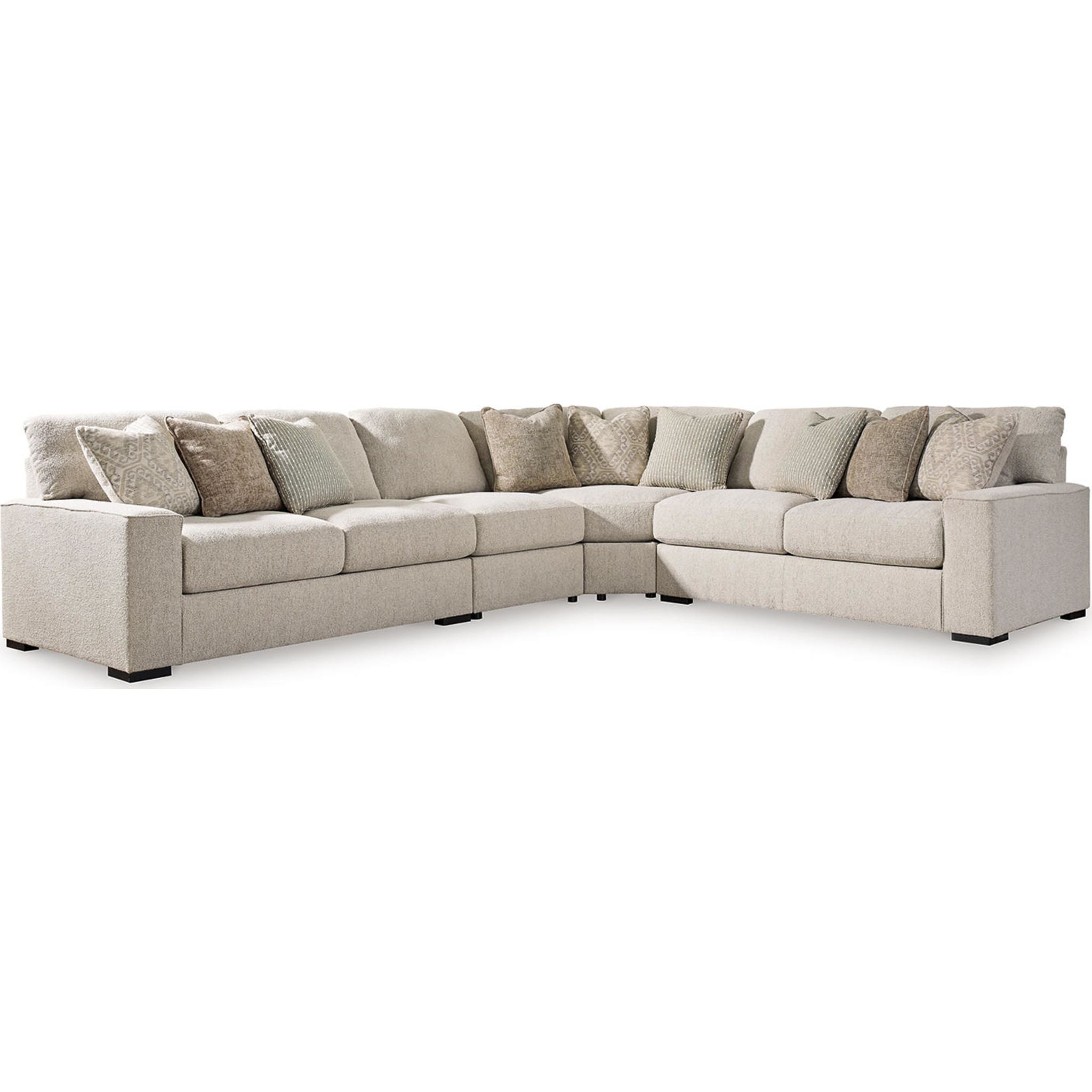 Ballyton 4-Piece Modular Sectional Sofa Set with Reversible Chaise - Modern L-Shaped Couch for Living Room, Family Room & Apartment