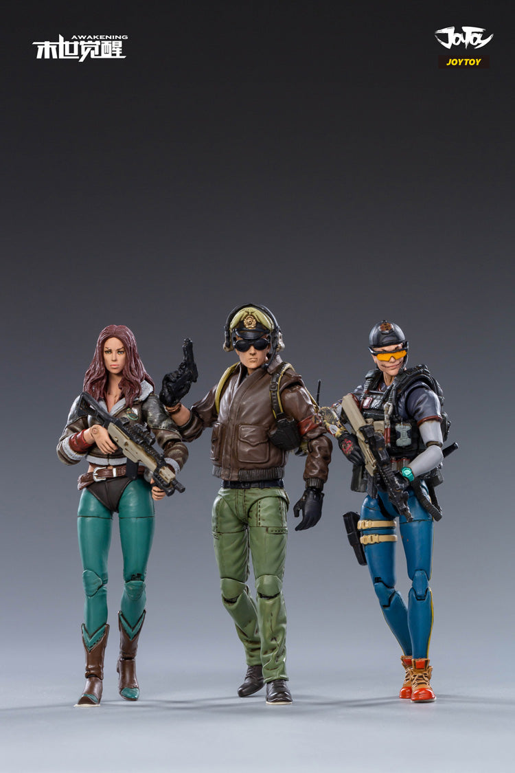 JOYTOY 1/18 Scale 3.75 Inch Action Figure Set - Awakening Luoning, Masan & Tiezha (3PCS) | Collectible Military Model Toys for Display & Role Play