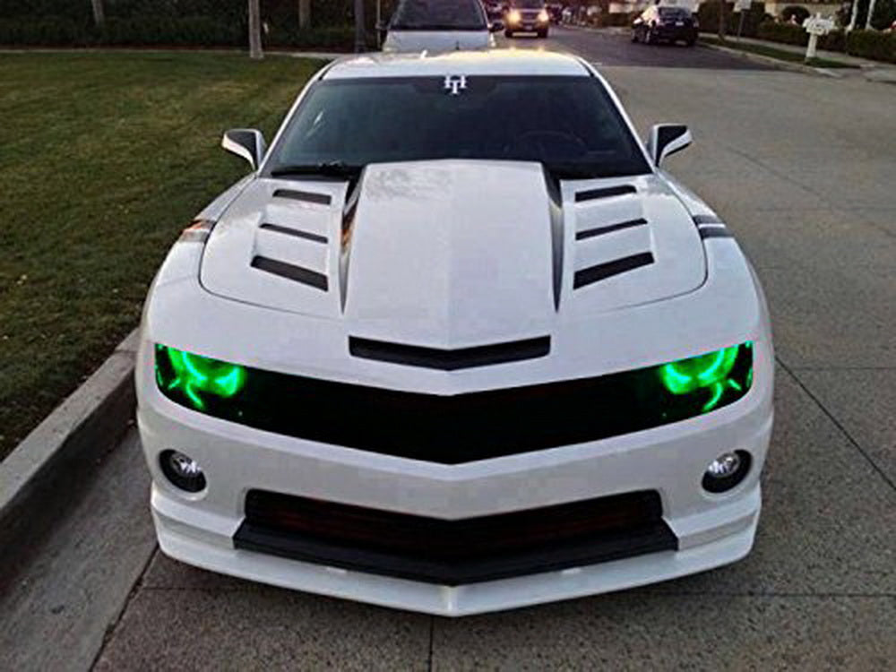RGB Multi-Color LED Angel Eye Halo Rings for Camaro, Challenger, Mustang - Custom Car Lighting for Headlights & Daytime Running Lights (DRL) - Enhance Style & Visibility for Night Driving & Car Shows