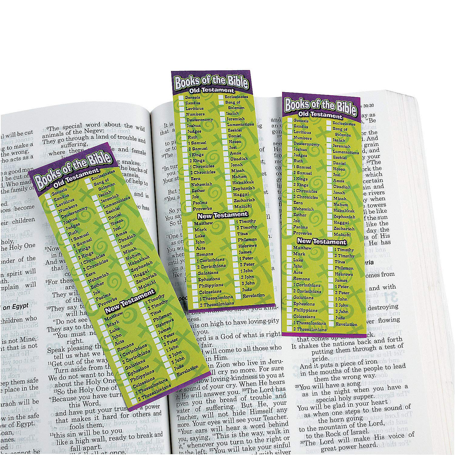 Fun Express Bible Bookmark Set - 24 Pack Religious Bookmarks for Bible Study, Church, and Scripture Reading - Perfect Christian Stationery Gift