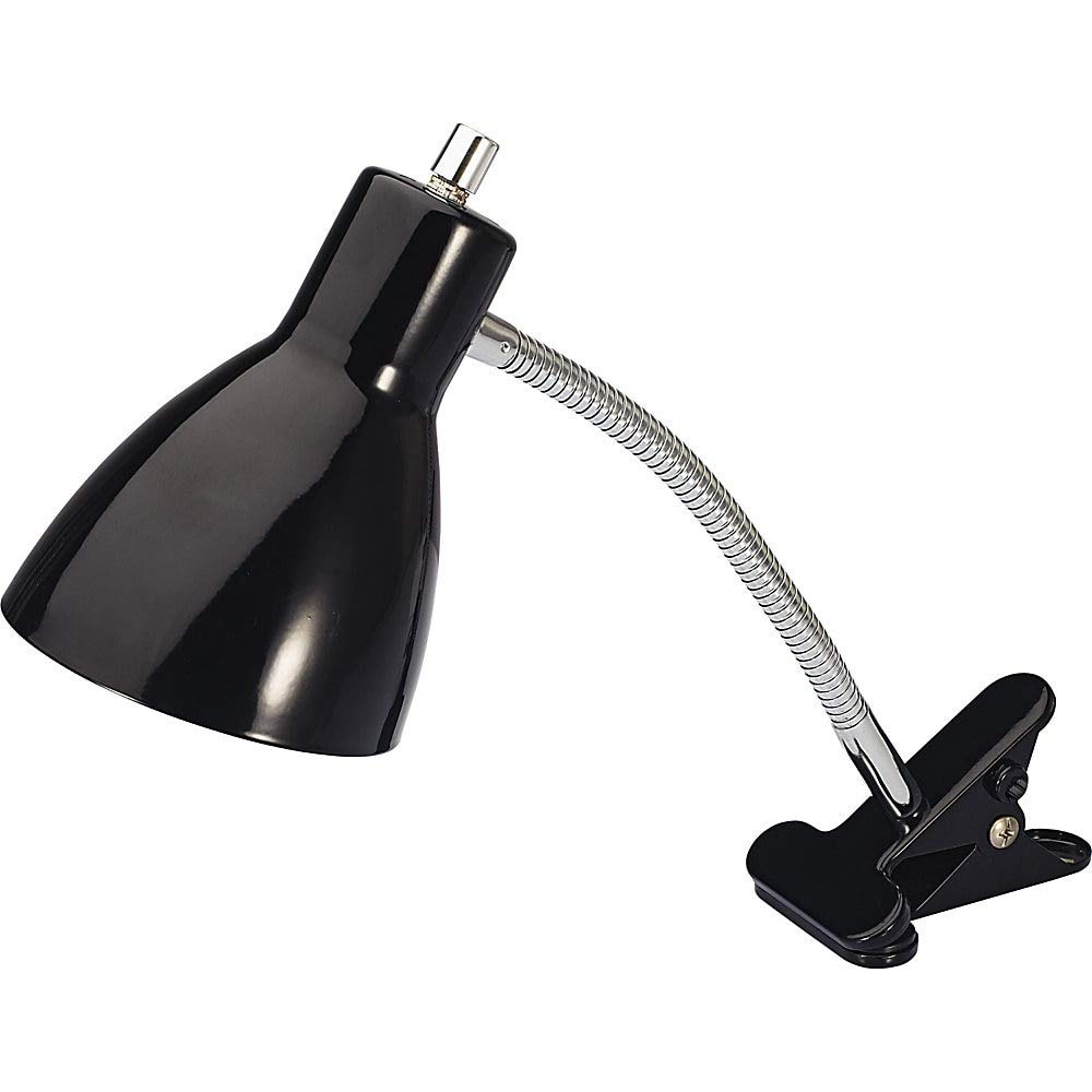 Lorell 10W LED Clip-On Desk Lamp - Energy Efficient Adjustable Task Light for Reading, Studying & Office Work
