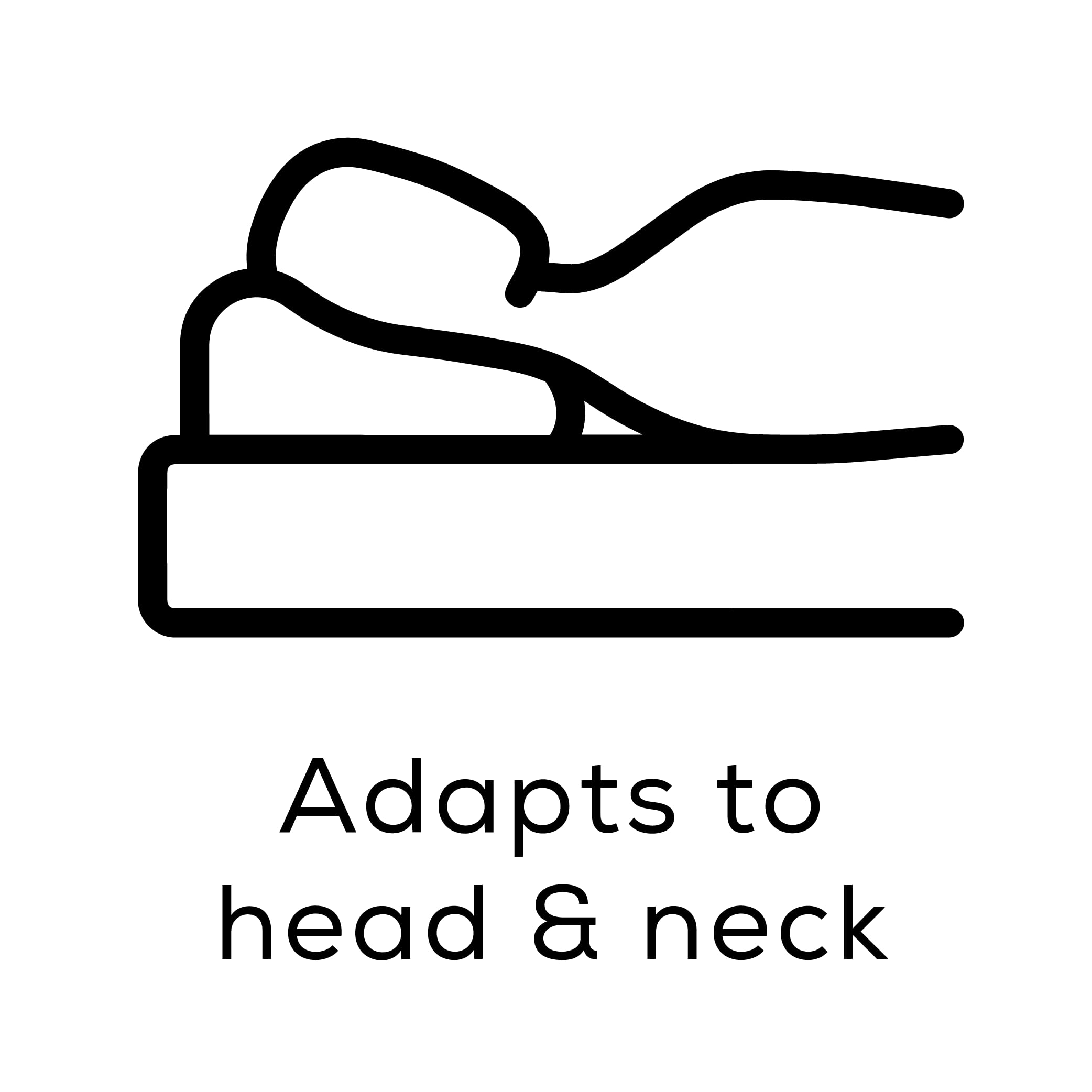 Adjustable Memory Foam Pillow for Back & Stomach Sleepers - Soft Support with OEKO-TEX Certified Washable Cover - Perfect for Side Sleepers & Neck Pain Relief
