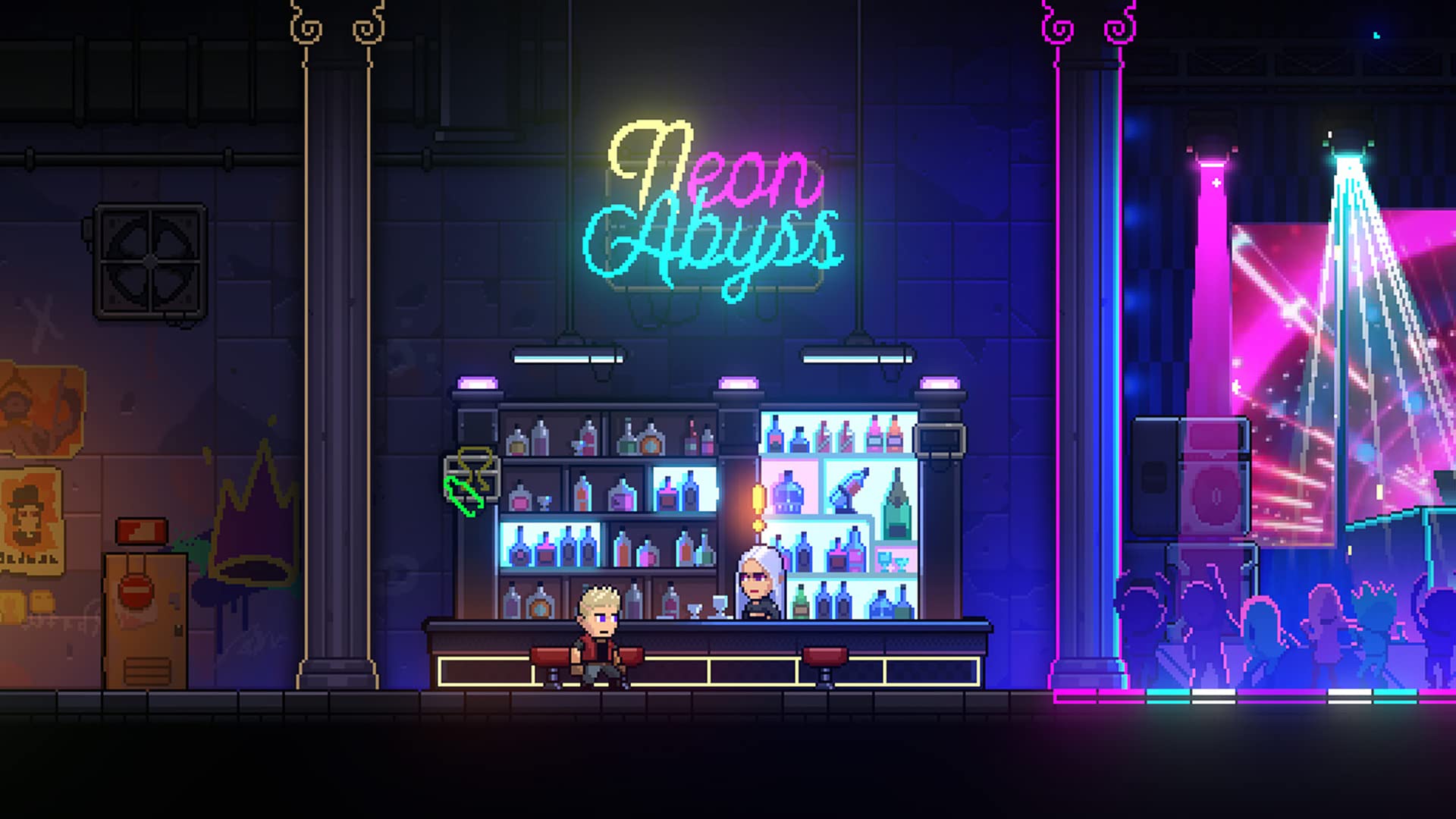LIMITED RUN GAMES Neon Abyss - Imported Collector's Edition for Nintendo Switch/PS4 - Action Roguelike Platformer Game for Adventure & Arcade Gaming Enthusiasts