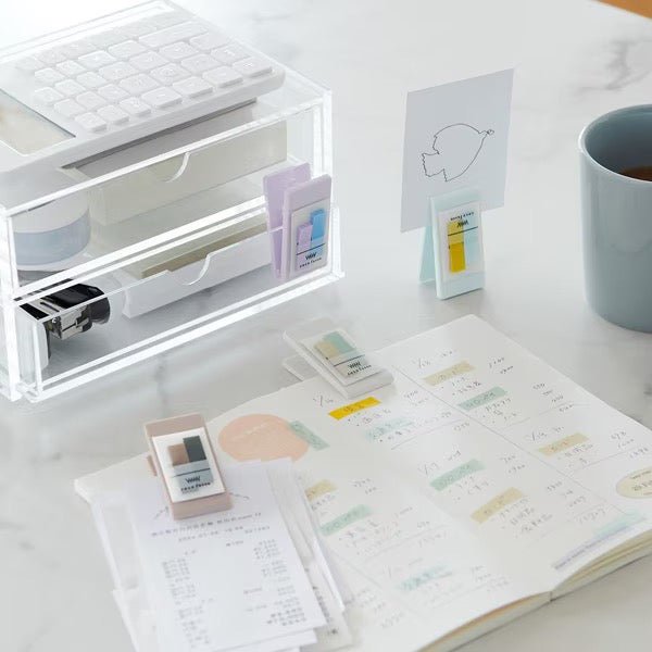 Coco Fusen Mini Clip - Colorful Sticky Note Holder for Notebooks, Planners & Office Organization - Perfect for Students, Teachers & Professionals