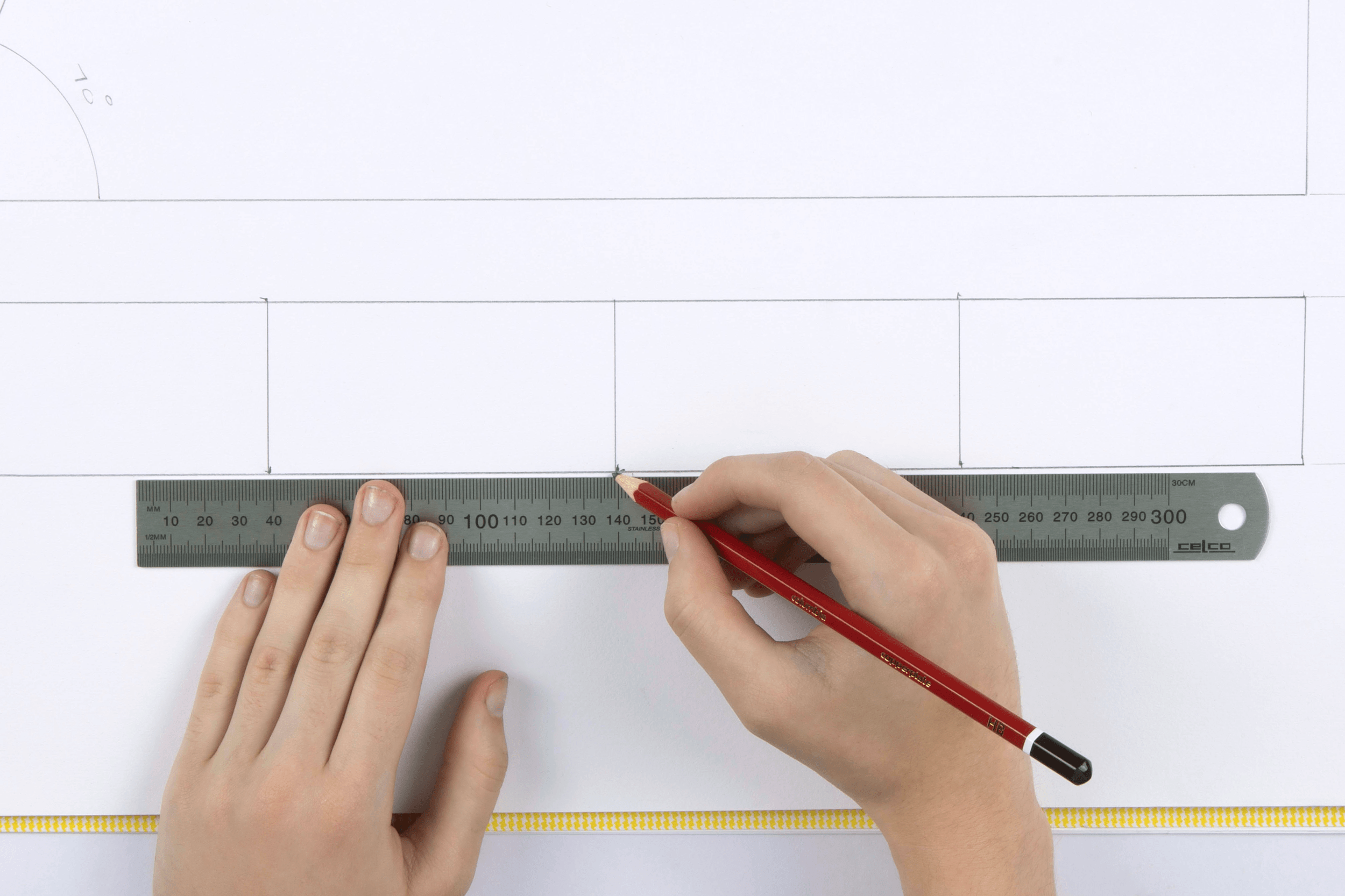 300mm Stainless Steel Ruler with Metric Measurements - Precision Measuring Tool for School, Office, Engineering & DIY Projects (Model 0177713)