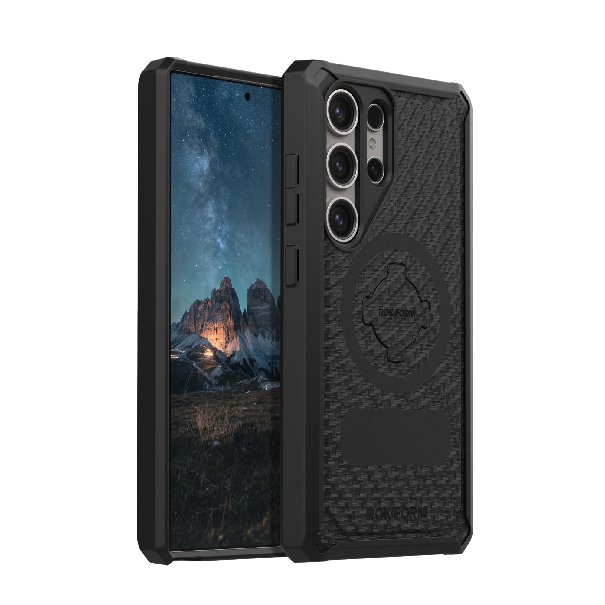 Rokform Rugged Magnetic Case for Samsung Galaxy S24 Ultra - Military-Grade Drop Protection, Twist Lock Mounting System (Black) | Perfect for Outdoor Adventures, Construction Sites & Extreme Sports