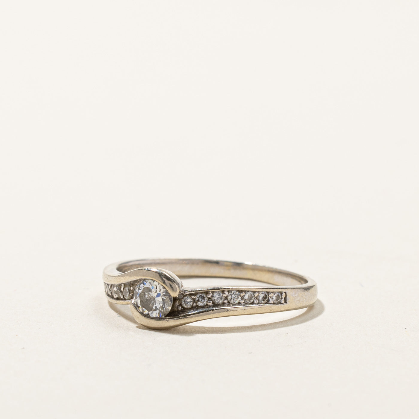 0.43ctw Semi Bezel Diamond Ring - Size 7.5 | Elegant Solitaire Engagement Ring for Women | Perfect for Proposals, Anniversaries & Special Occasions