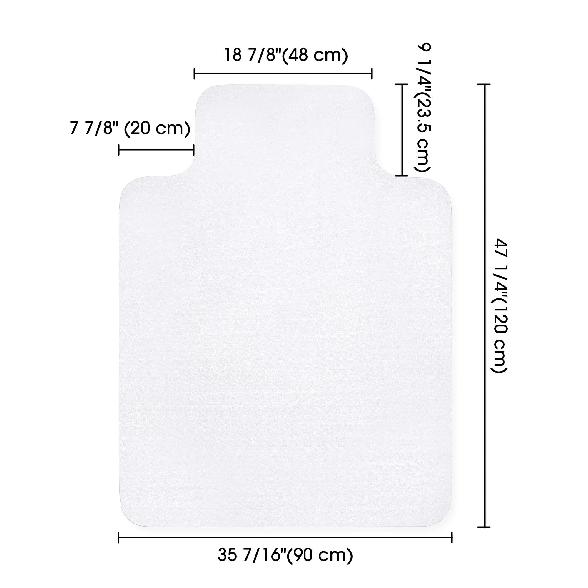 Yescom 6 Pack Clear PVC Anti-Slip Office Chair Mat for Hardwood Floors 48