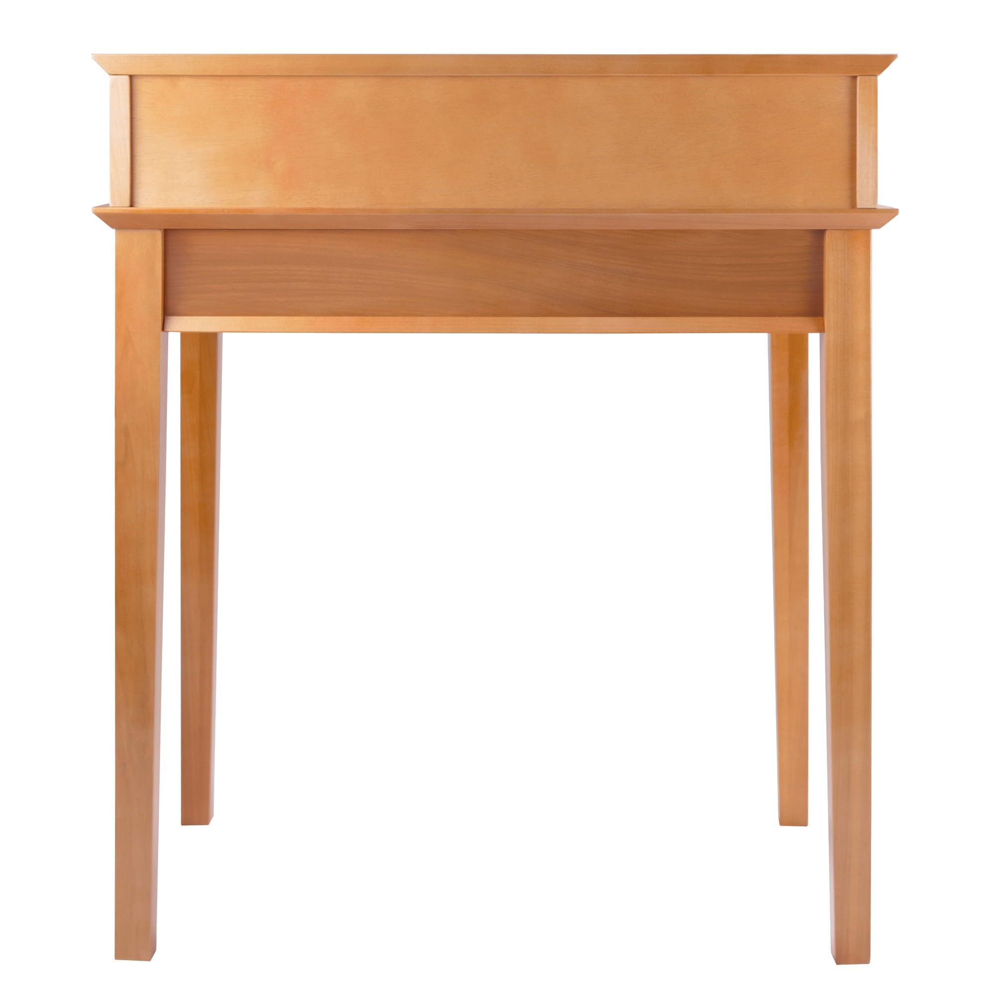 Winsome Studio Home Office Desk - Modern Writing Desk with Honey Finish for Study, Work & Productivity | Perfect for Small Spaces & Remote Work